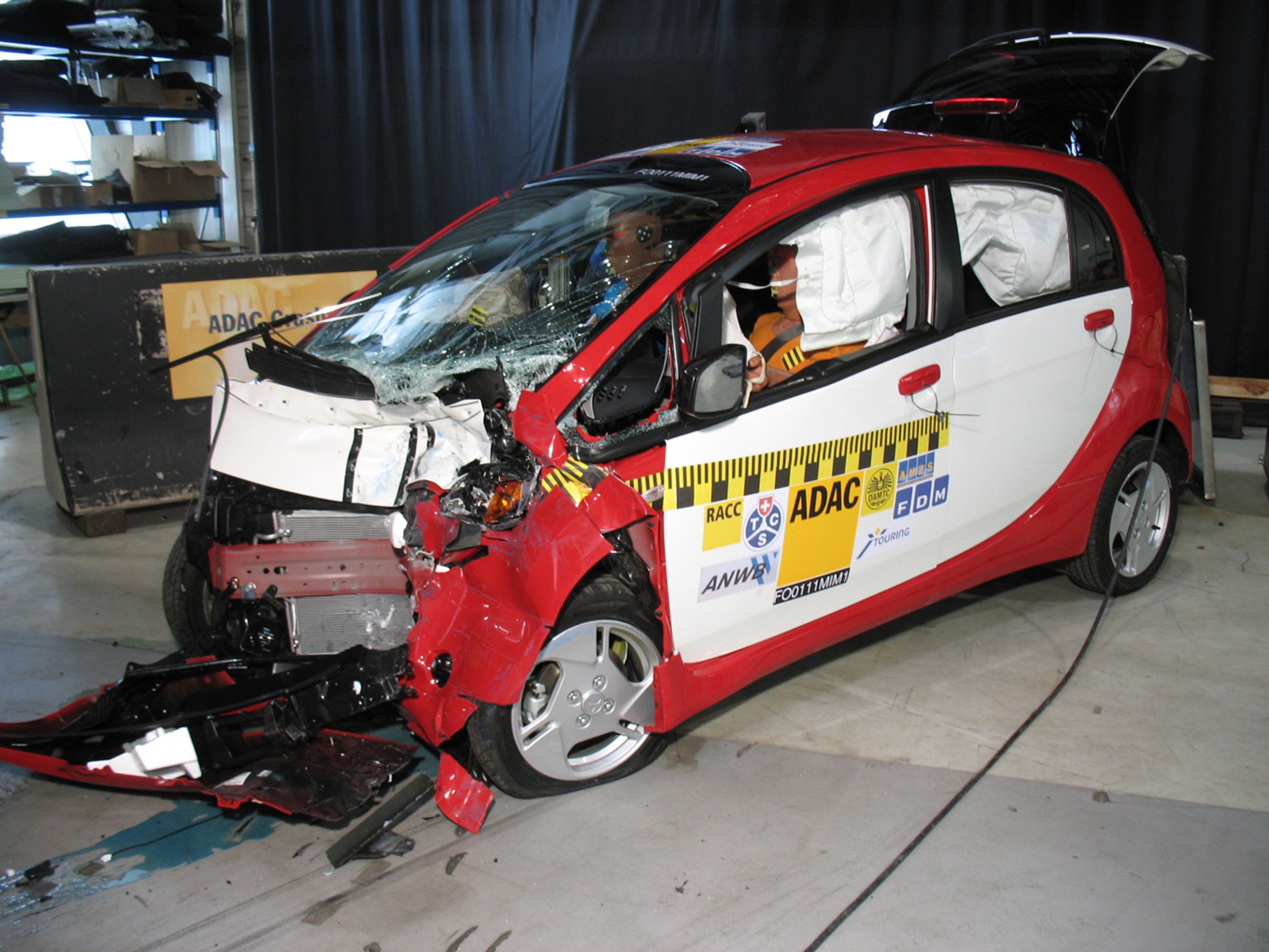 Mitsubishi Imiev, kollisionstest, Euro NCAP