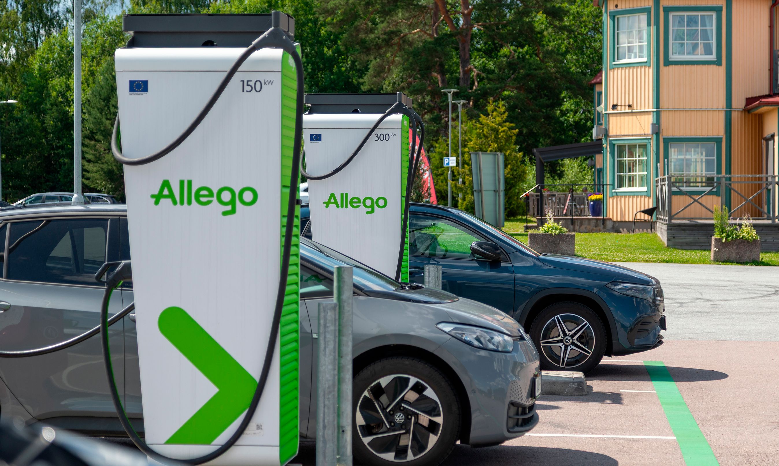 Allego ladestation.
