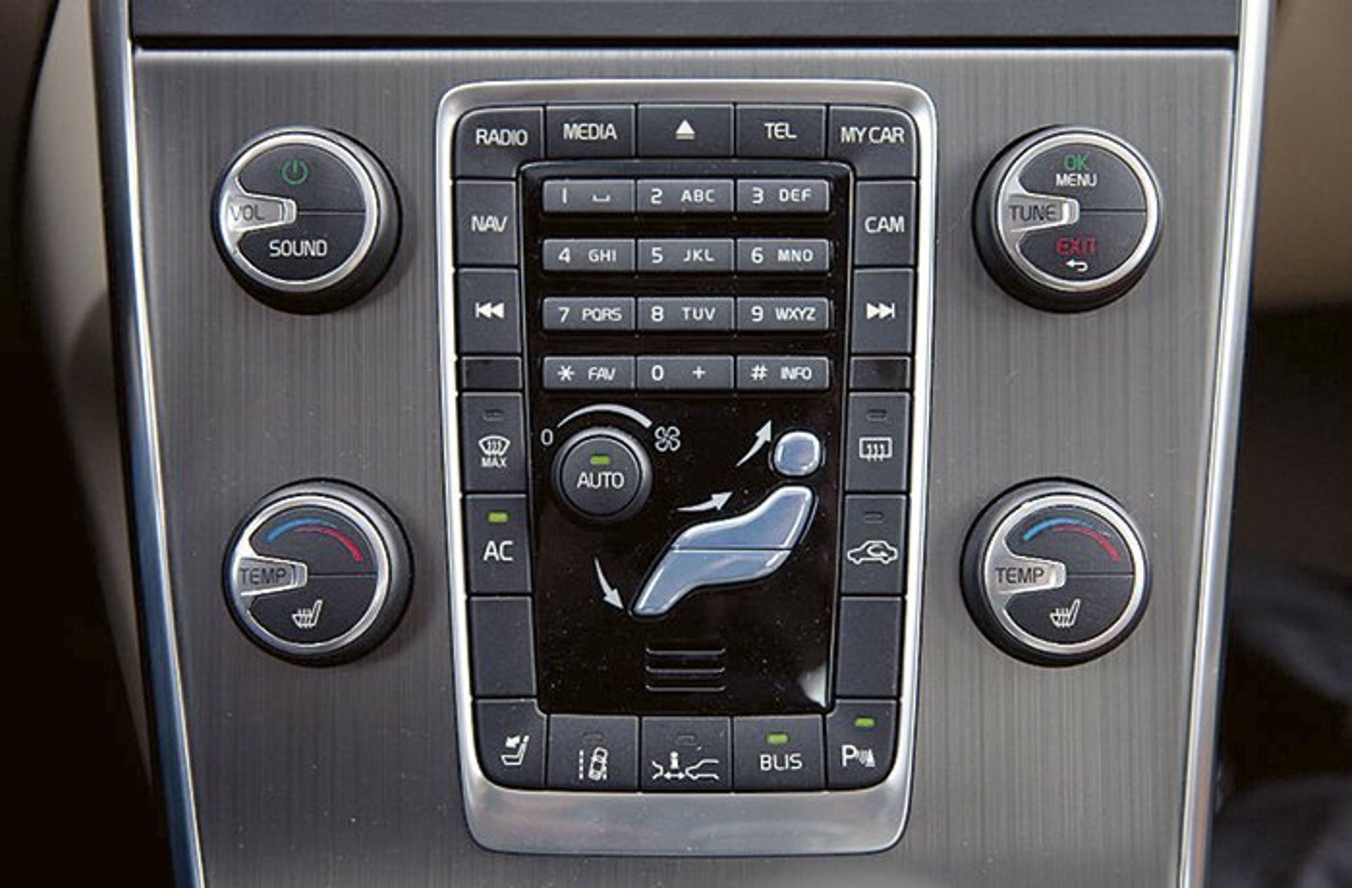 Volvo S60 er fuld af knapper