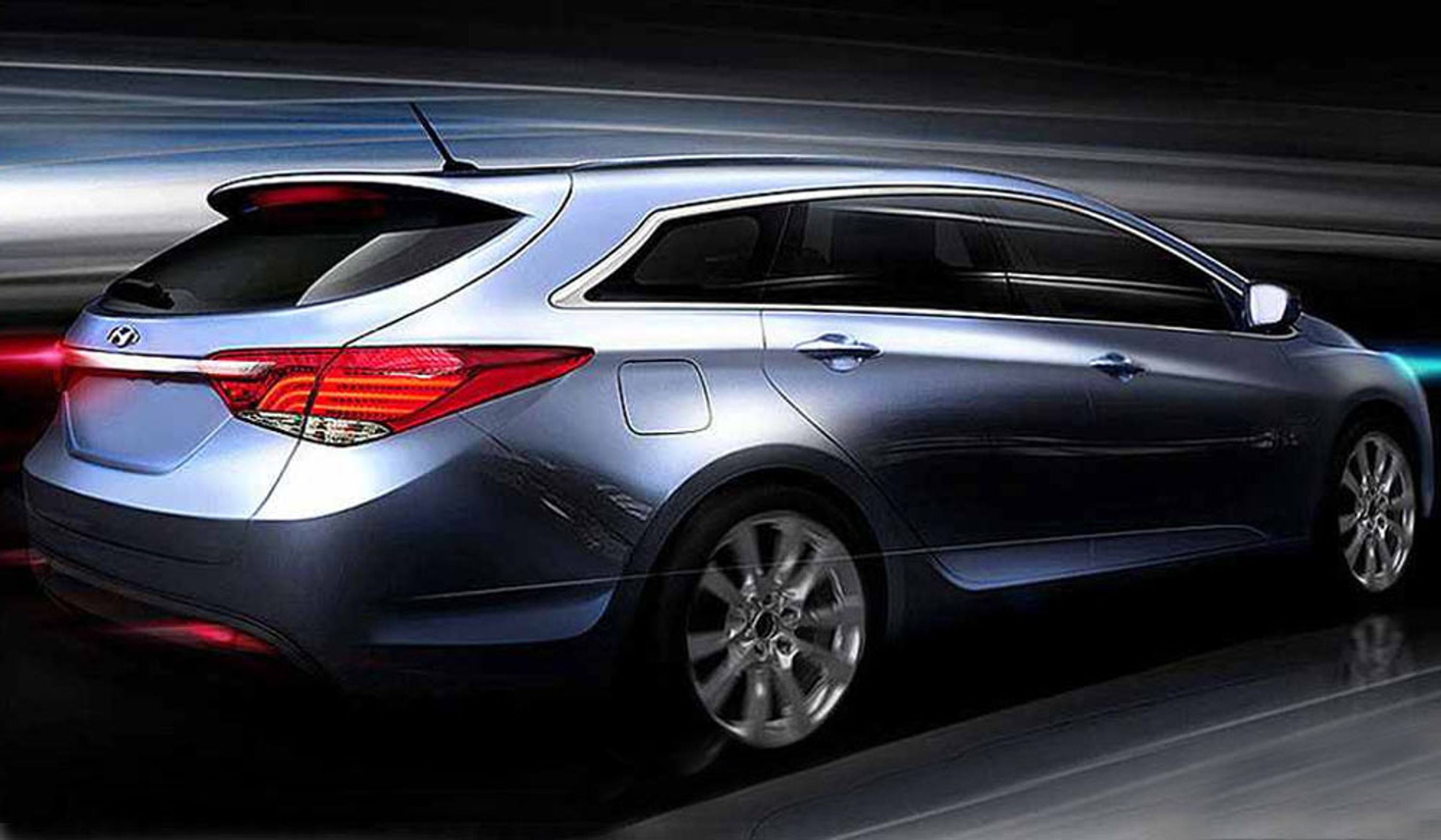 Hyundai i40 wagon tage sig sportslig ud i denne officielle tegning.