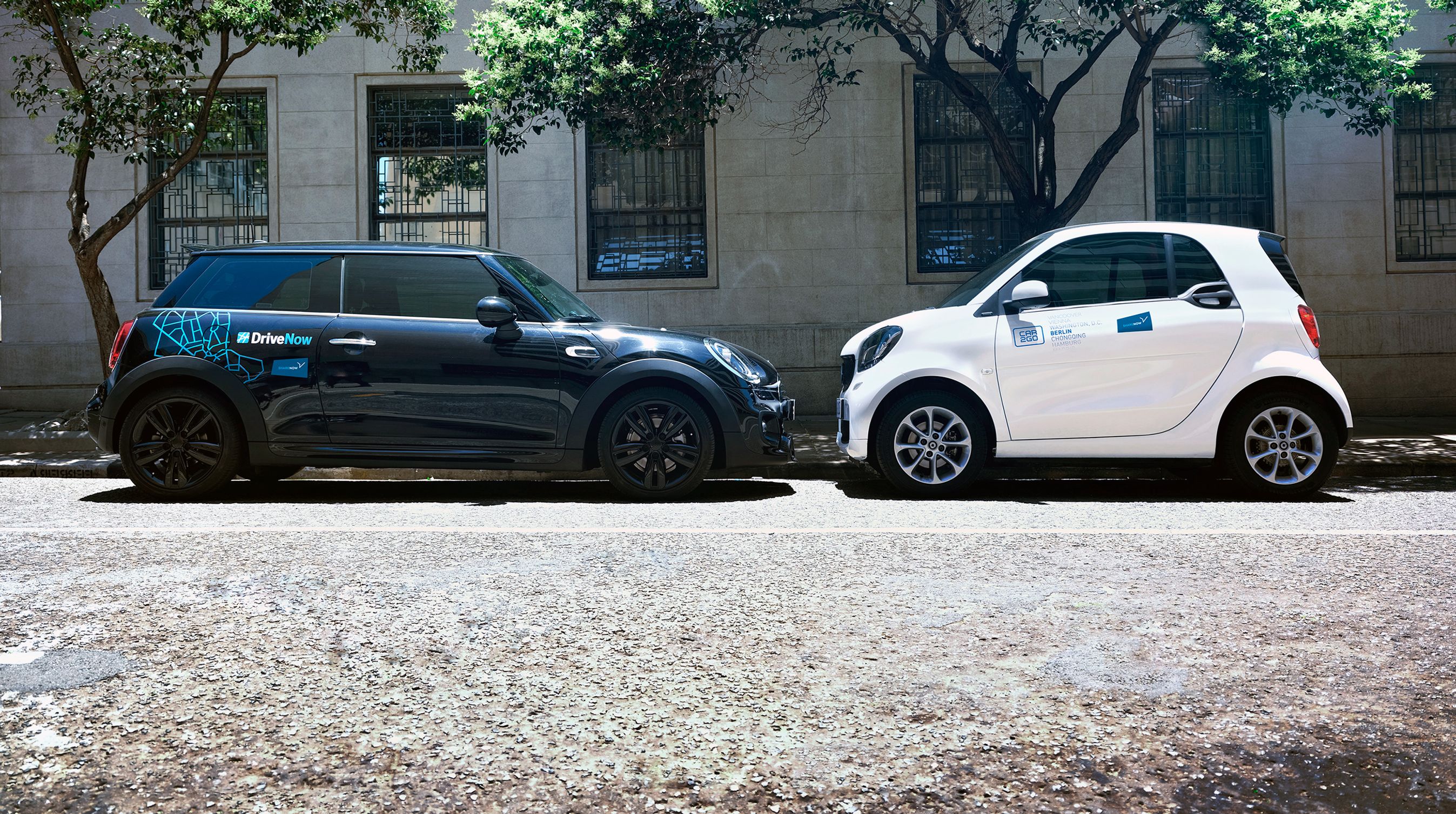 Drive Now og Car2Go bliver nu til Share Now.