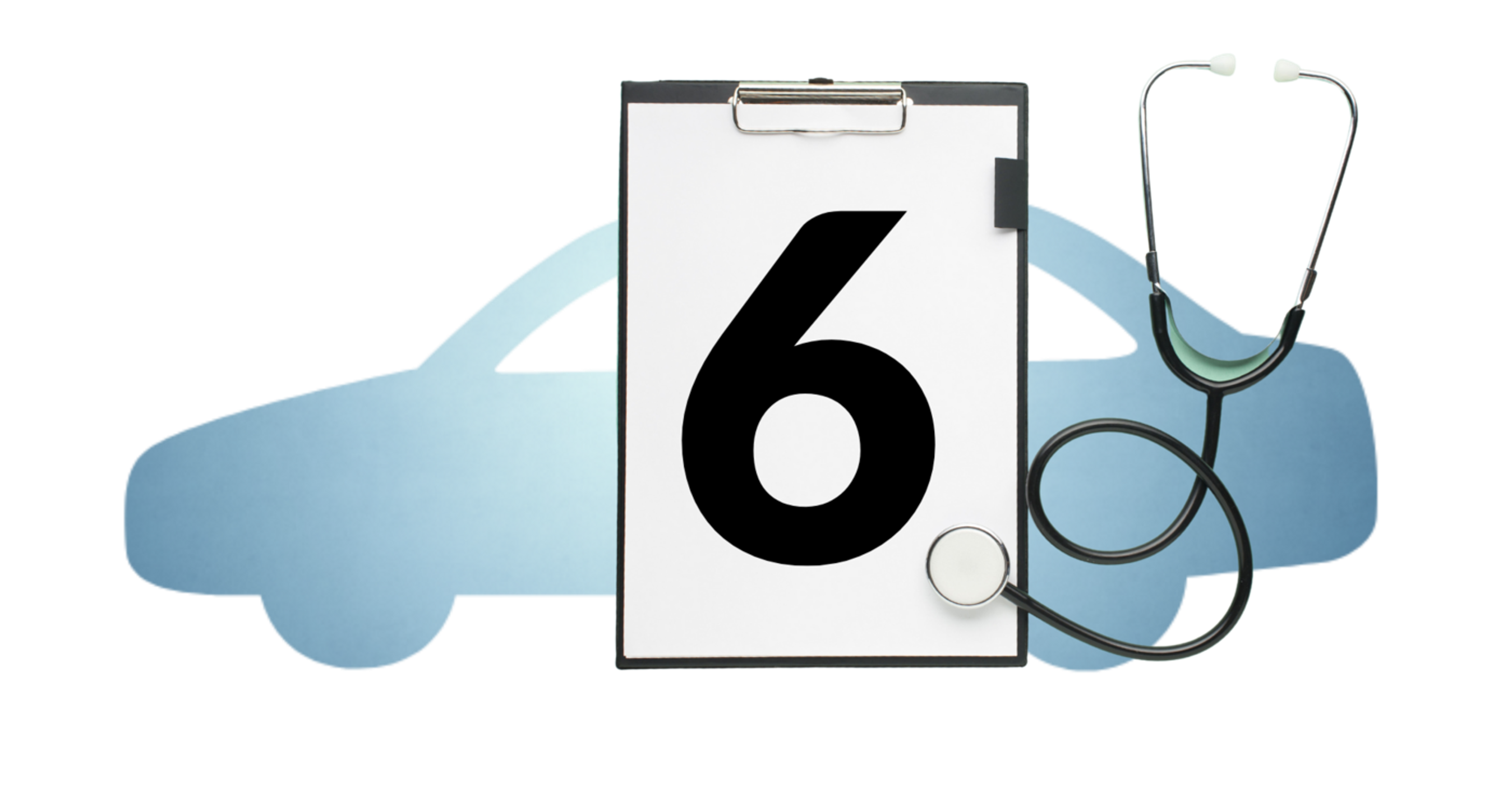 Illustration med bil og nummerering