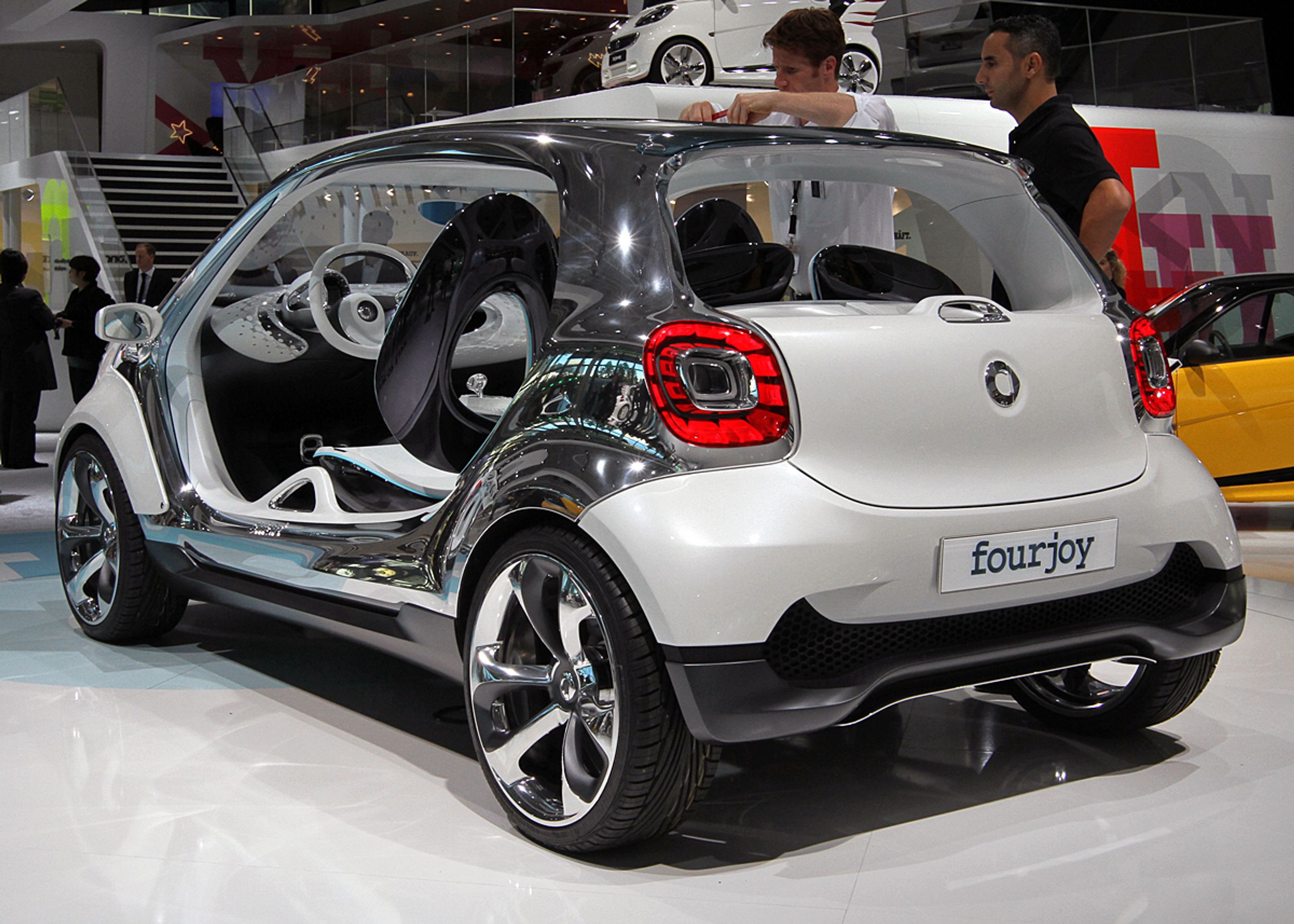 For- og bagparti på Smart Four Joy har nok en vis lighed med produktionsmodellen.