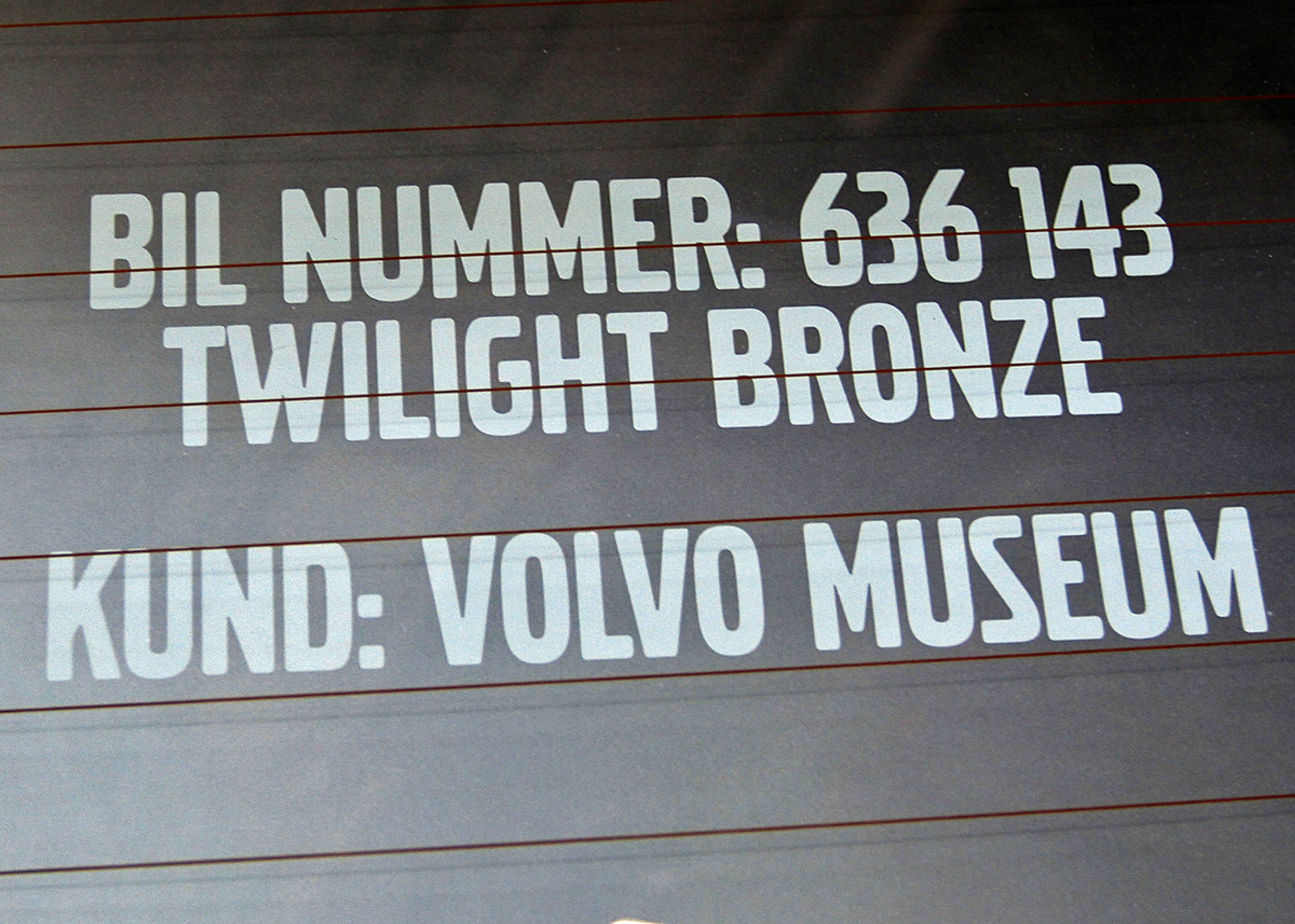 Sidste eksemplar af XC90 kom direkte til Volvos museum i Gøteborg.