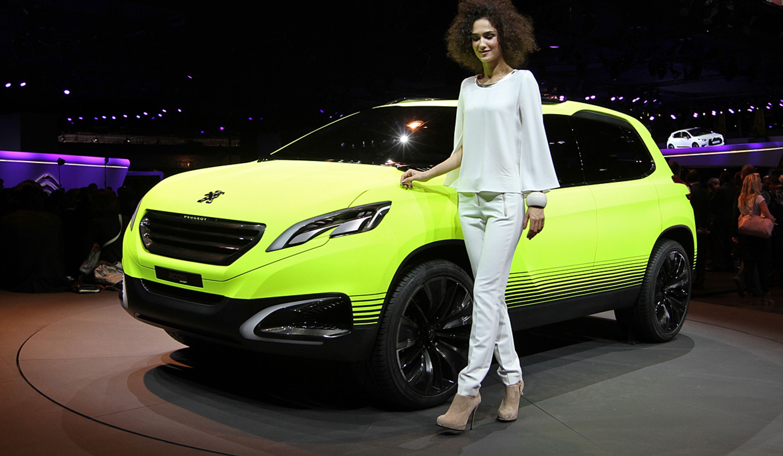 Peugeot 2008 Concept i tegnet udgave. Selve bilen vises på Paris-salonen.