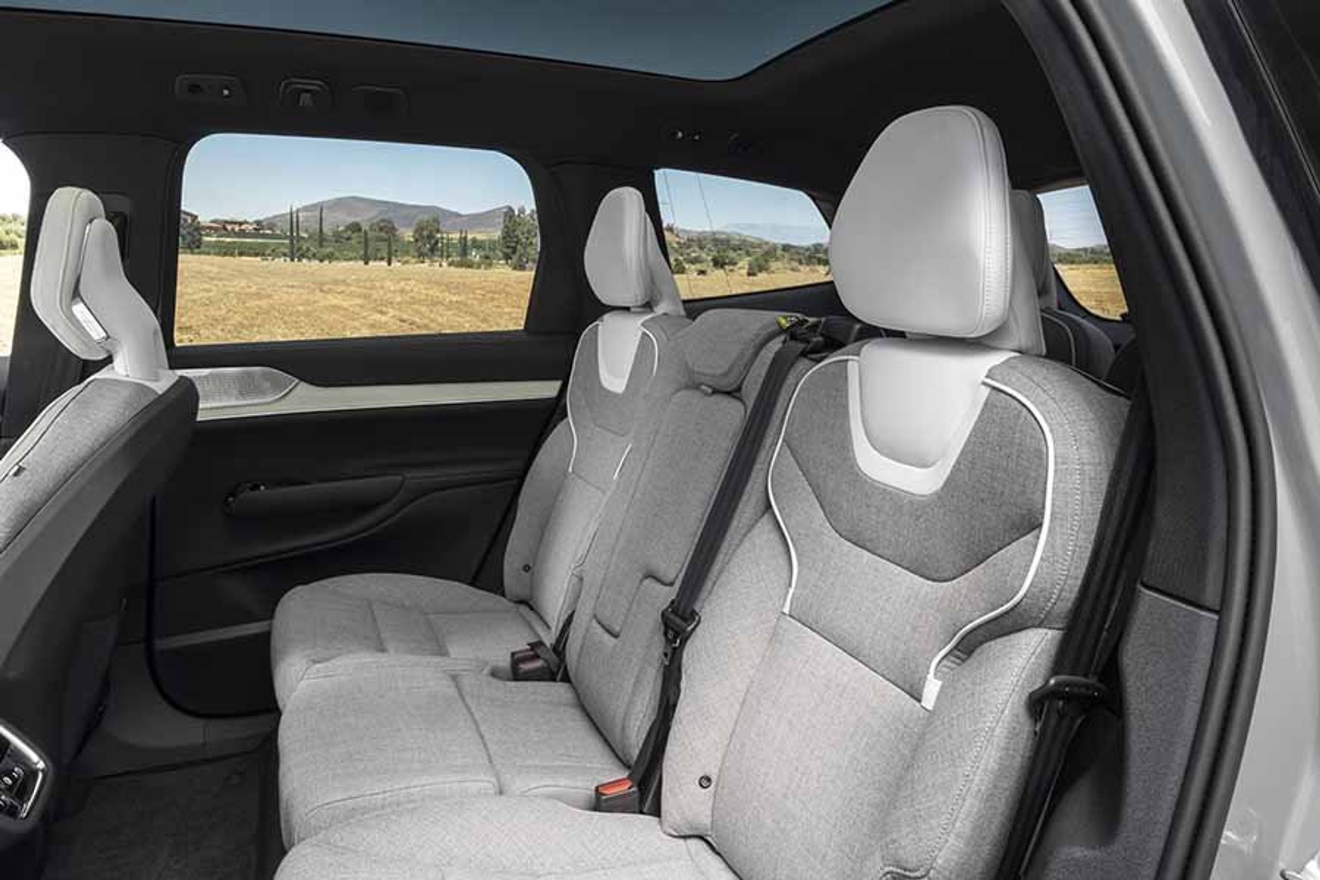 Anden sæderække i en Volvo EX90