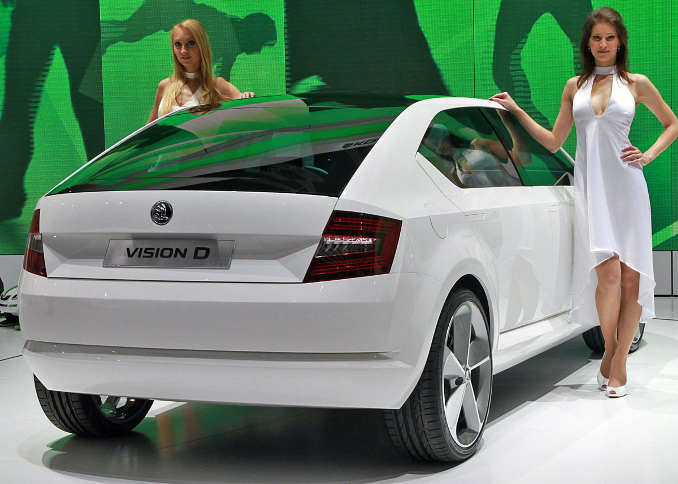 Skoda Vision D er en femdørs hatchback. Designet virker meget ferskt.