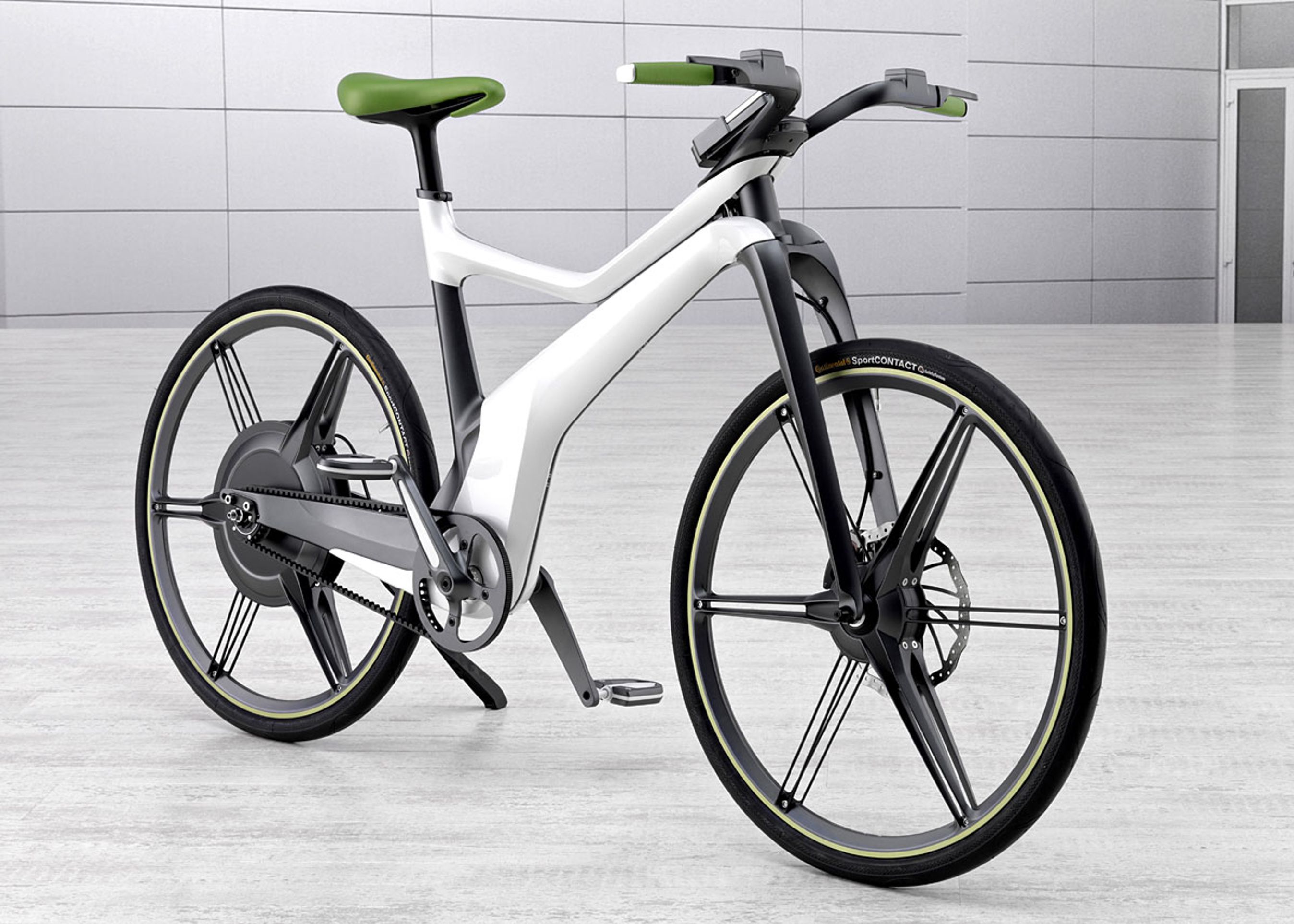 Smarts Ebike kommer næste år. Elmotoren på 0,3 hk sidder i navet bagtil.
