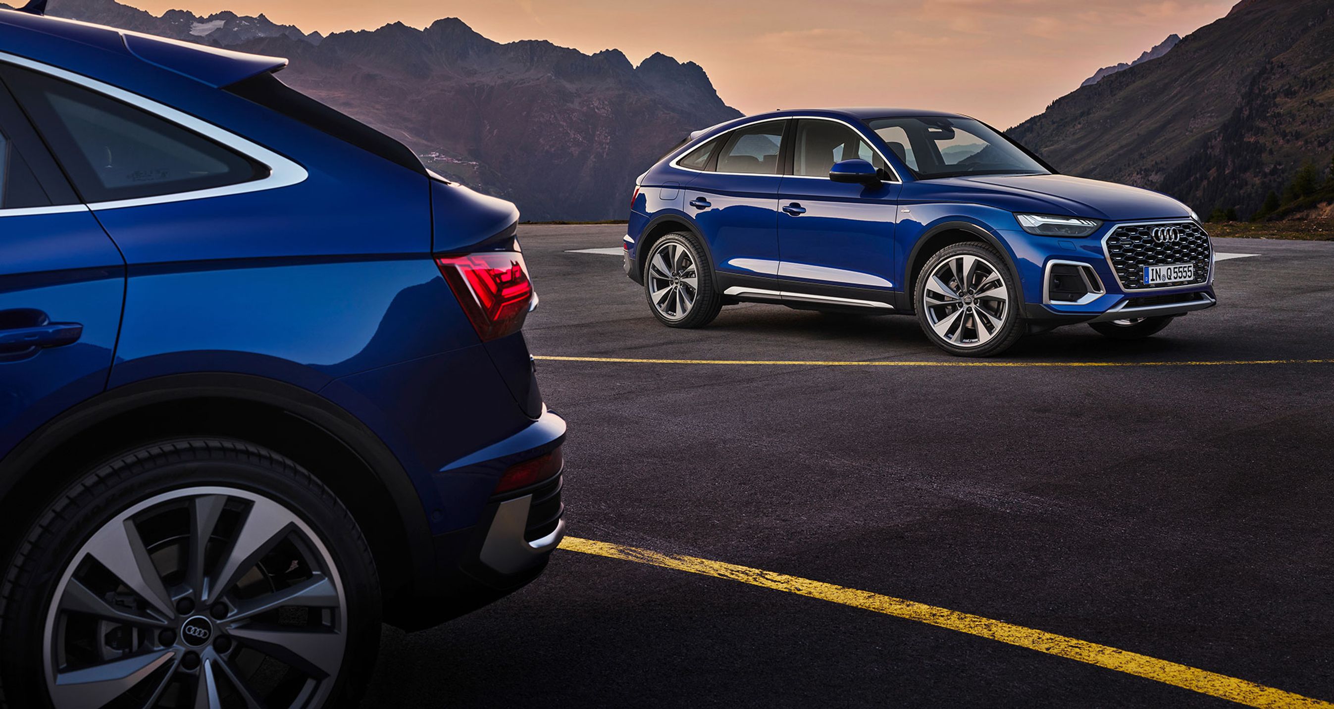 Audi Q5 kommer i 2021 som Sportback, dvs. med skråt bagparti.