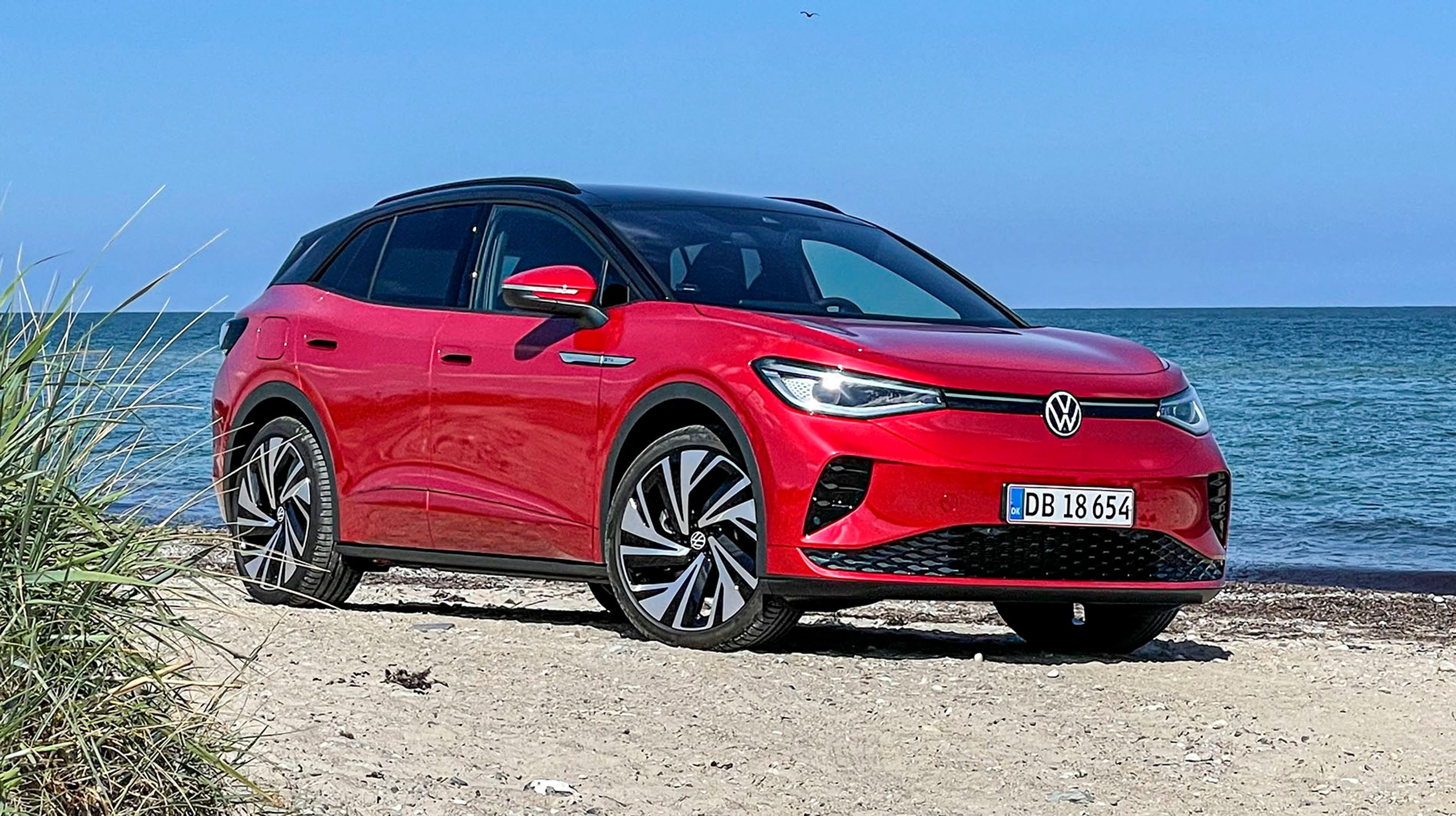 GTX-modellen har stort set samme udseende som de øvrige ID.4-modeller. Den nederste del af fronten er dog lidt anderledes.