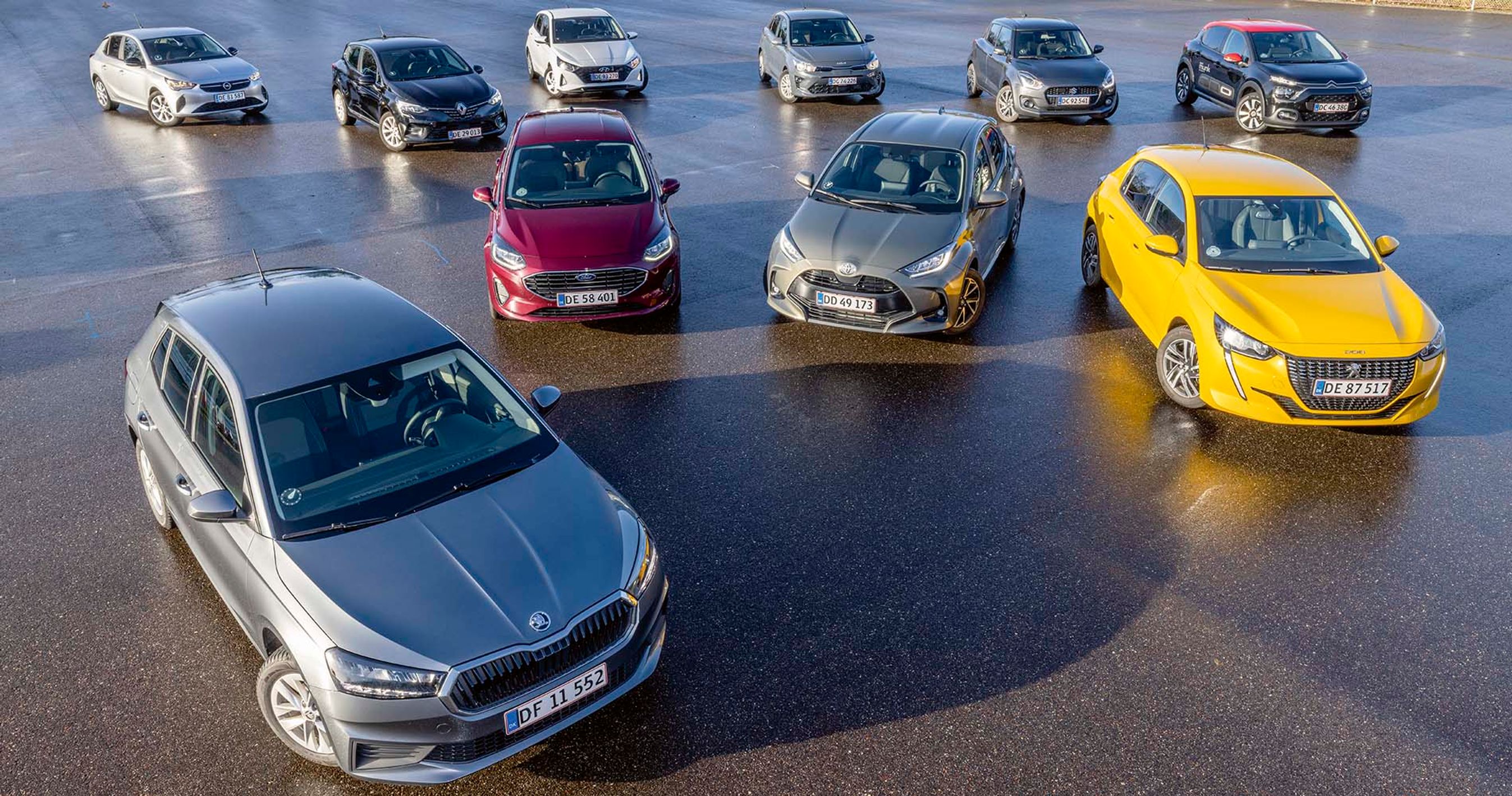 Gruppetest af 10 minibiler i 2022