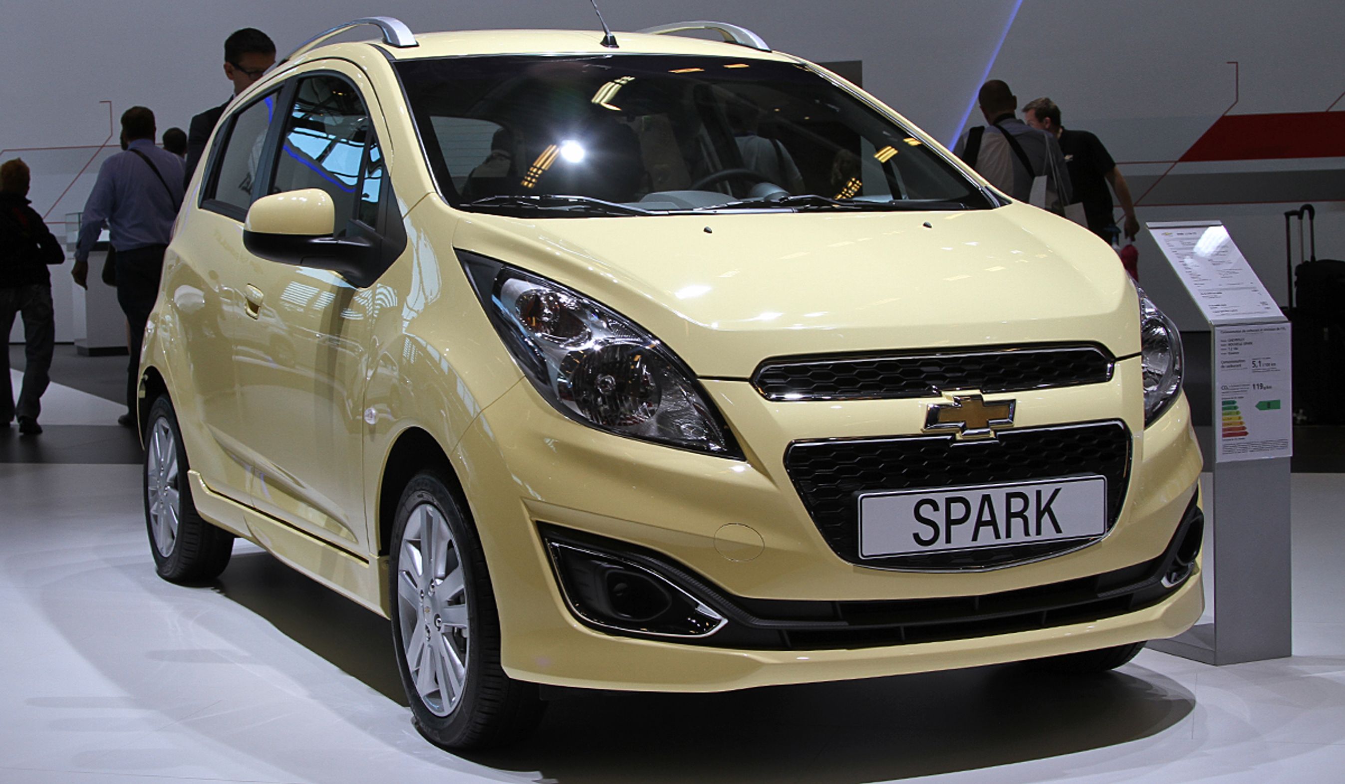 Den ansigtsløftede Chevrolet Spark.