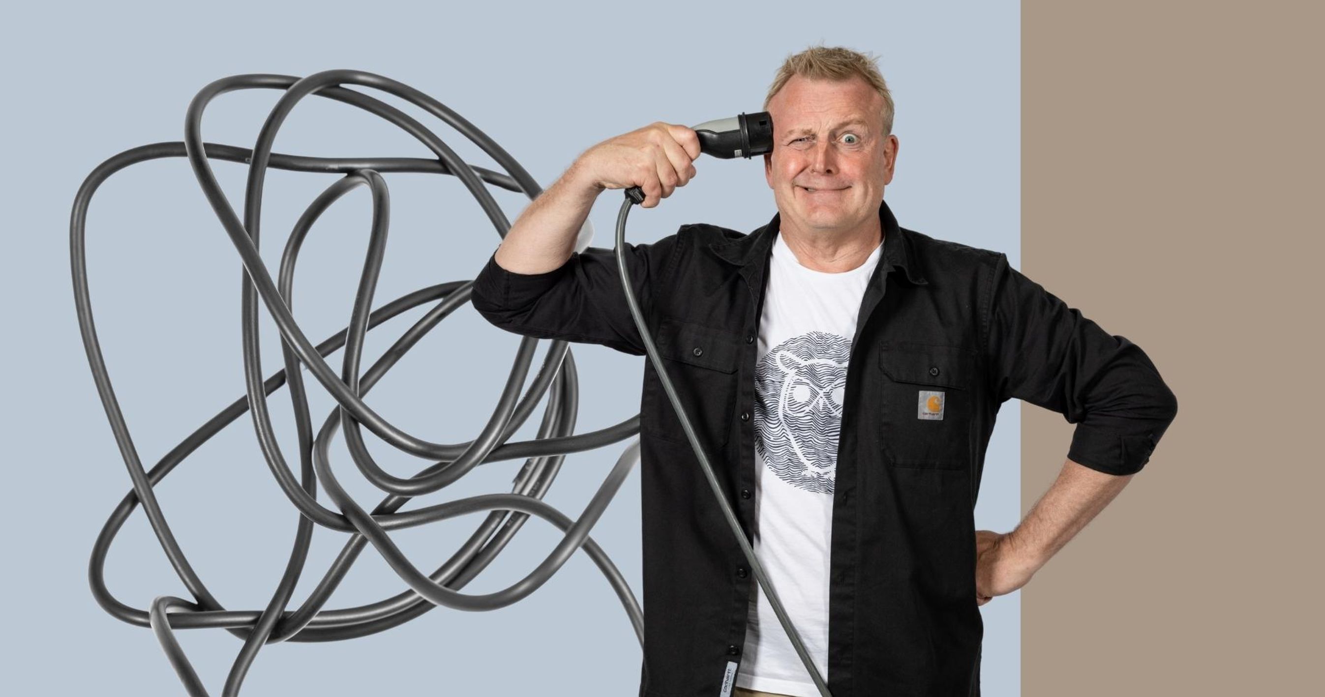 Jan Gintberg med ladekabel