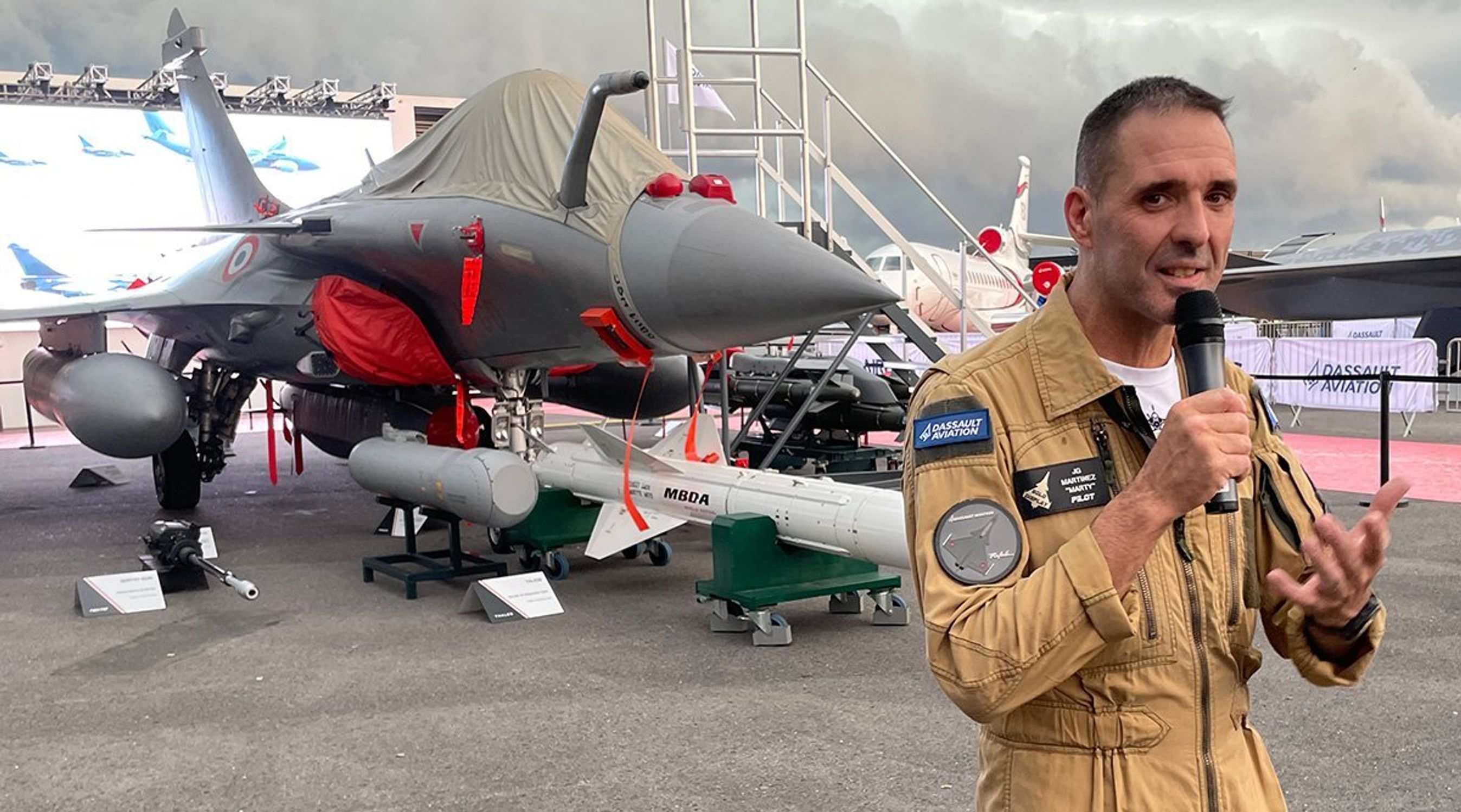 Navnet Rafale benyttes nu om dage af fly- og vågenproducenten Dassault, som står bag jagerflyet.