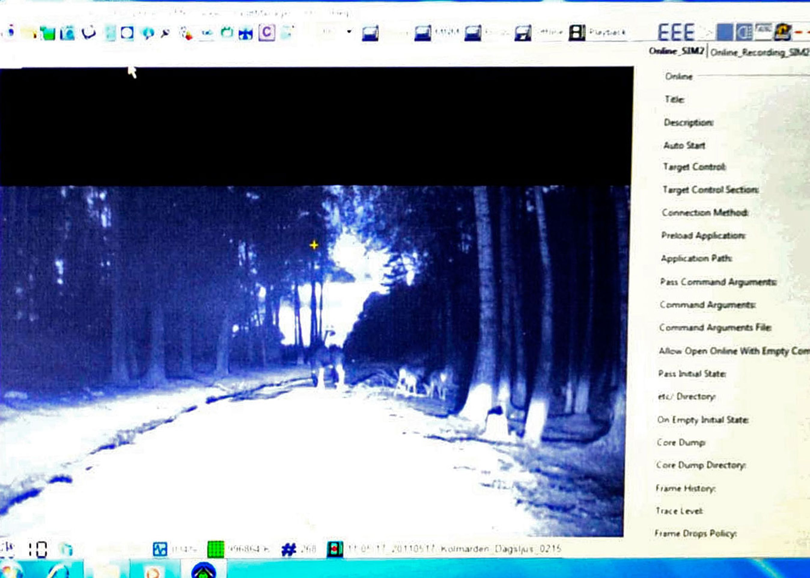 Sådan ser det ud inde i sikkerhedscomputeren, når den spotter et rådyr. Foto: Volvo