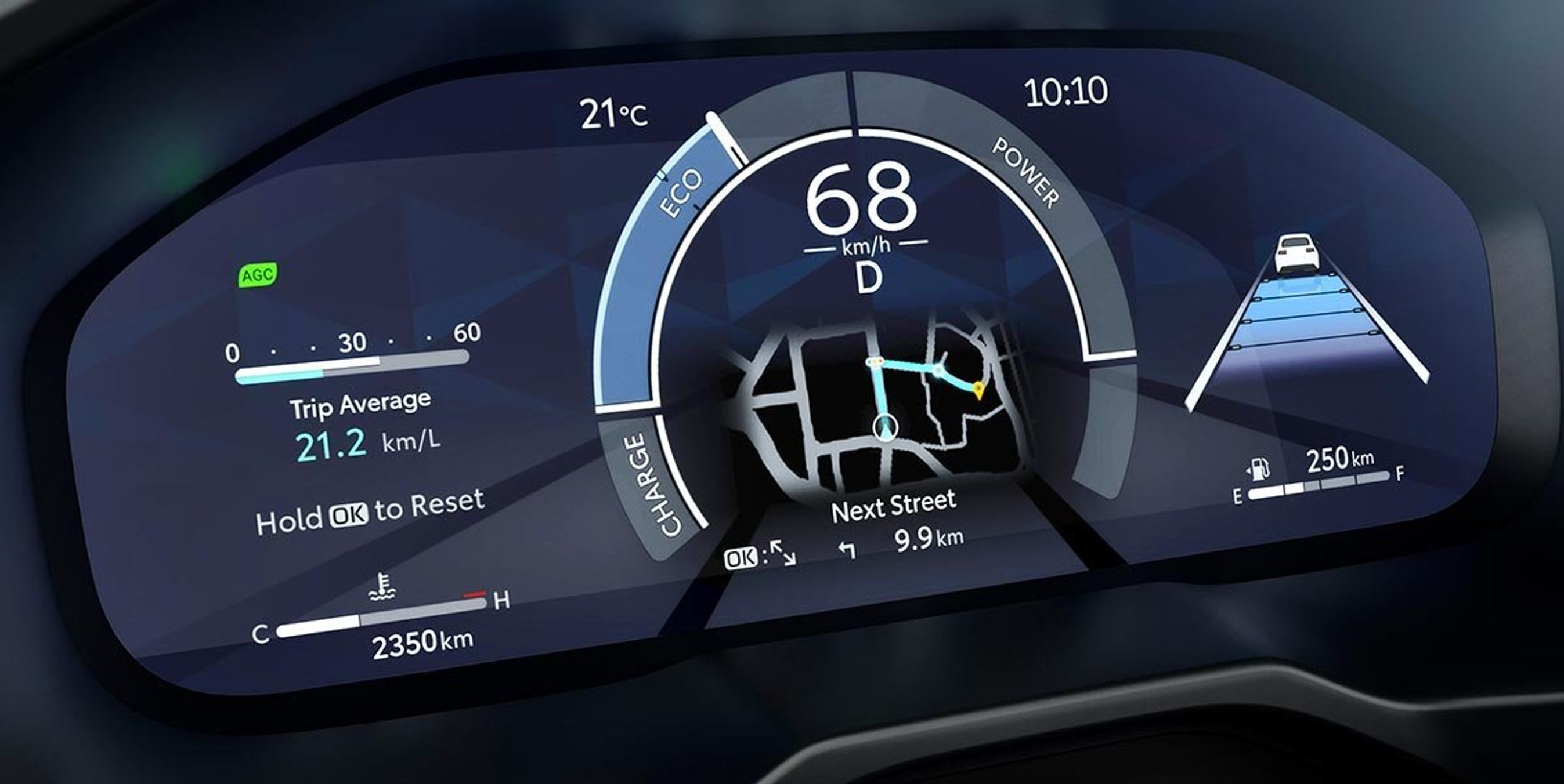 Instrumenthuset er nu fuldt digitalt i kraft af denne 12,3-tommer skærm - dog ikke i grundudgaven.