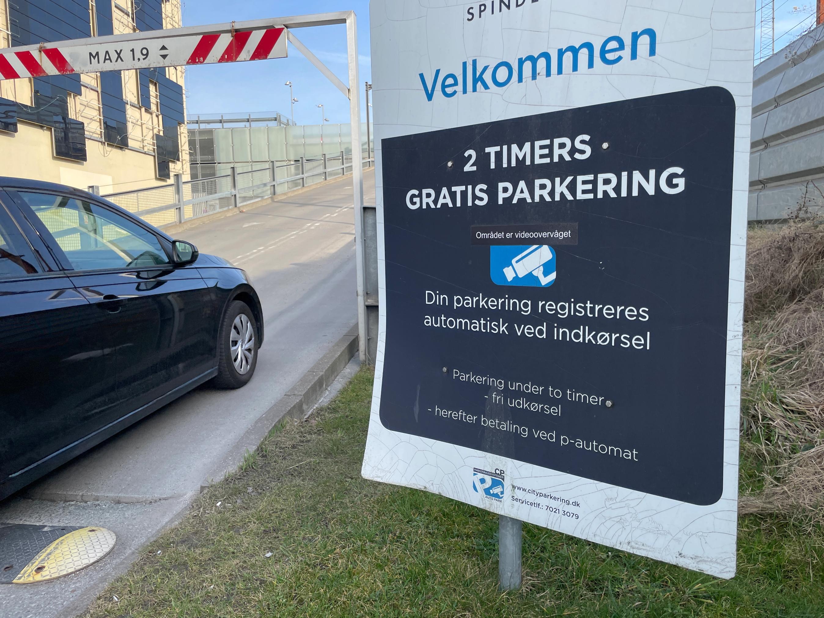 P-bøder ved nummerpladeparkering