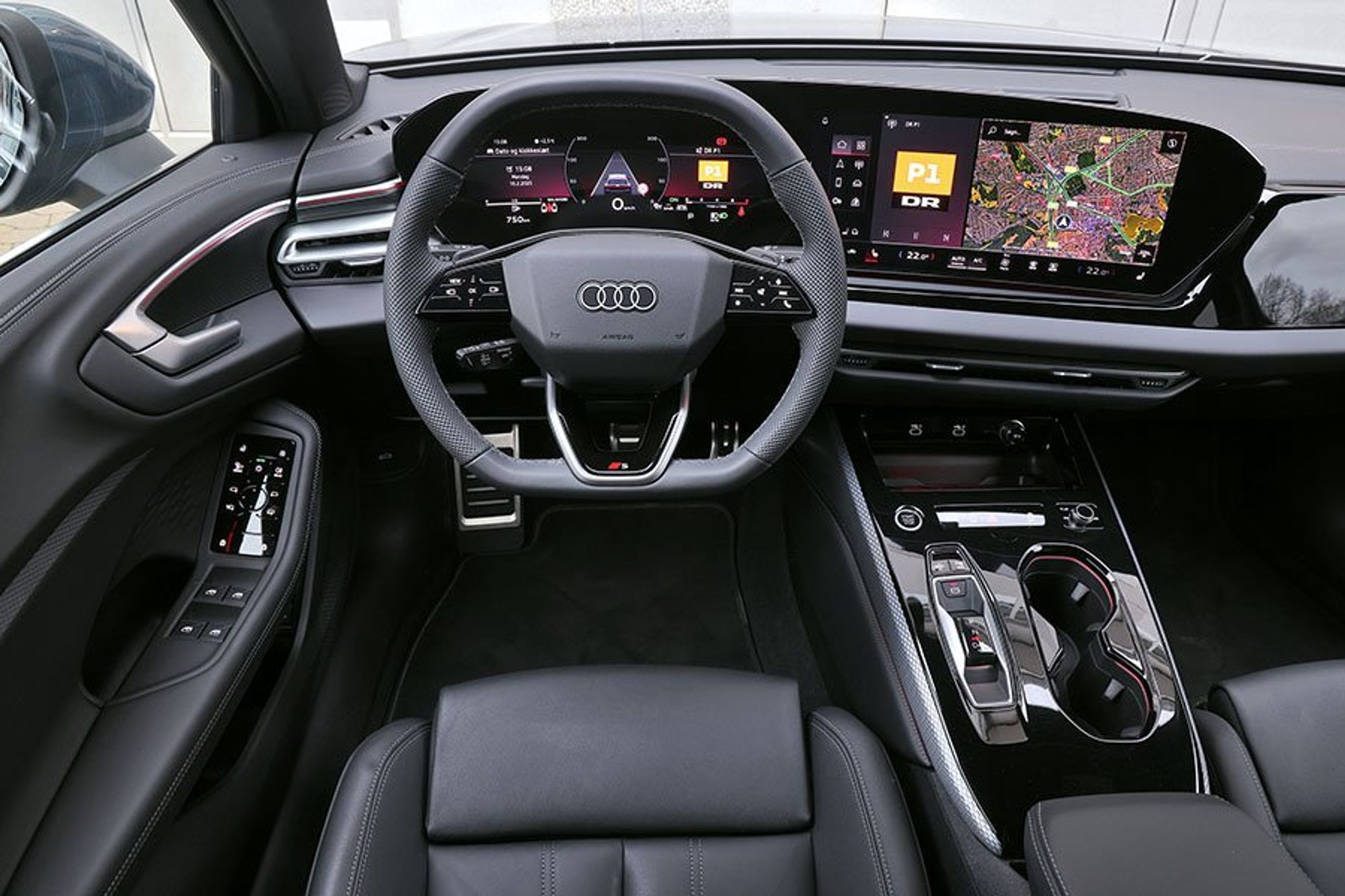 Førerplads i en Audi A5 Avant