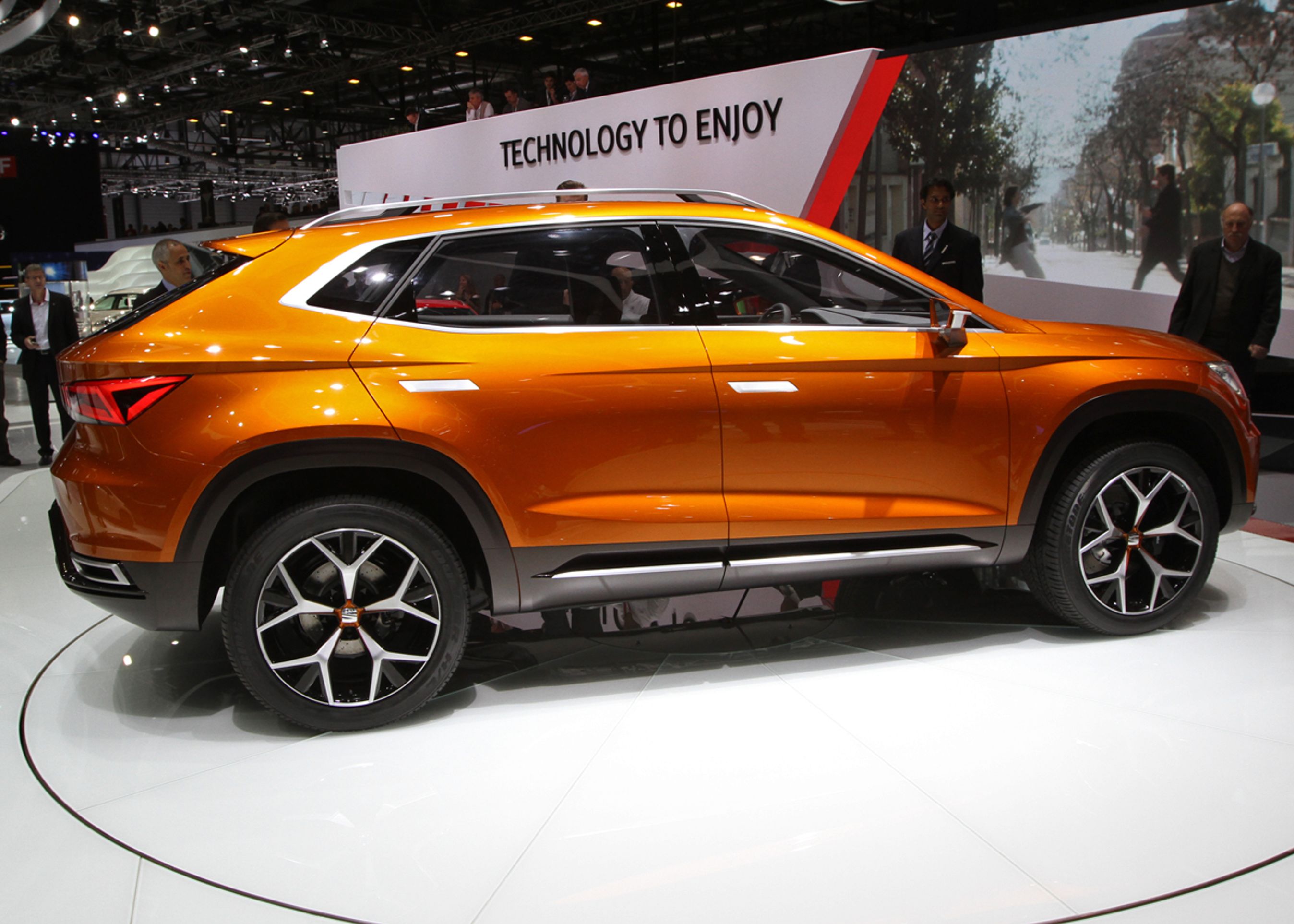 Seats SUV-koncept virker større end tidligere versioner. Produktionsudgaven bliver en fempersoners. Fotos: Torben Arent