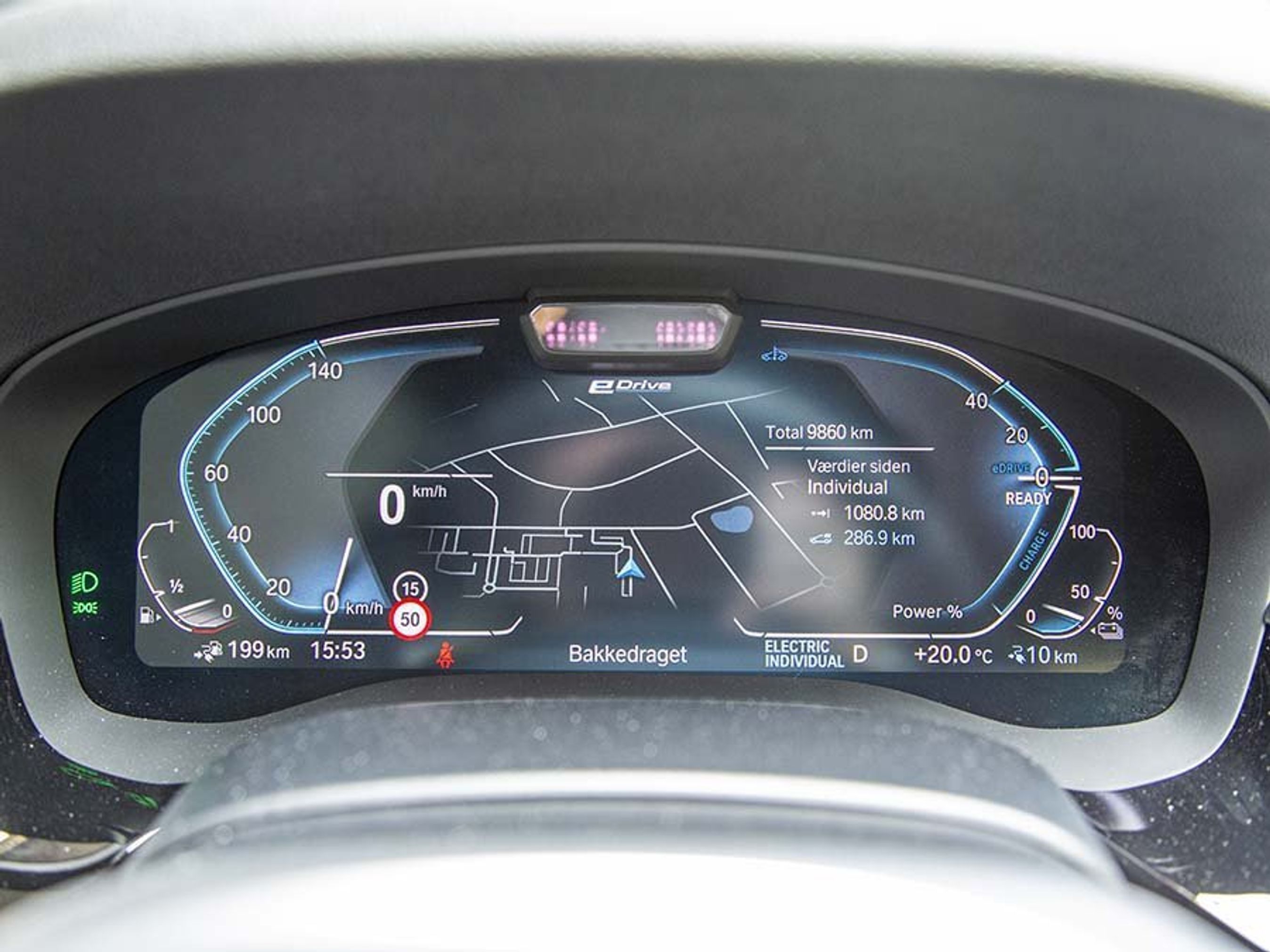 BMW 545e instrumenthus