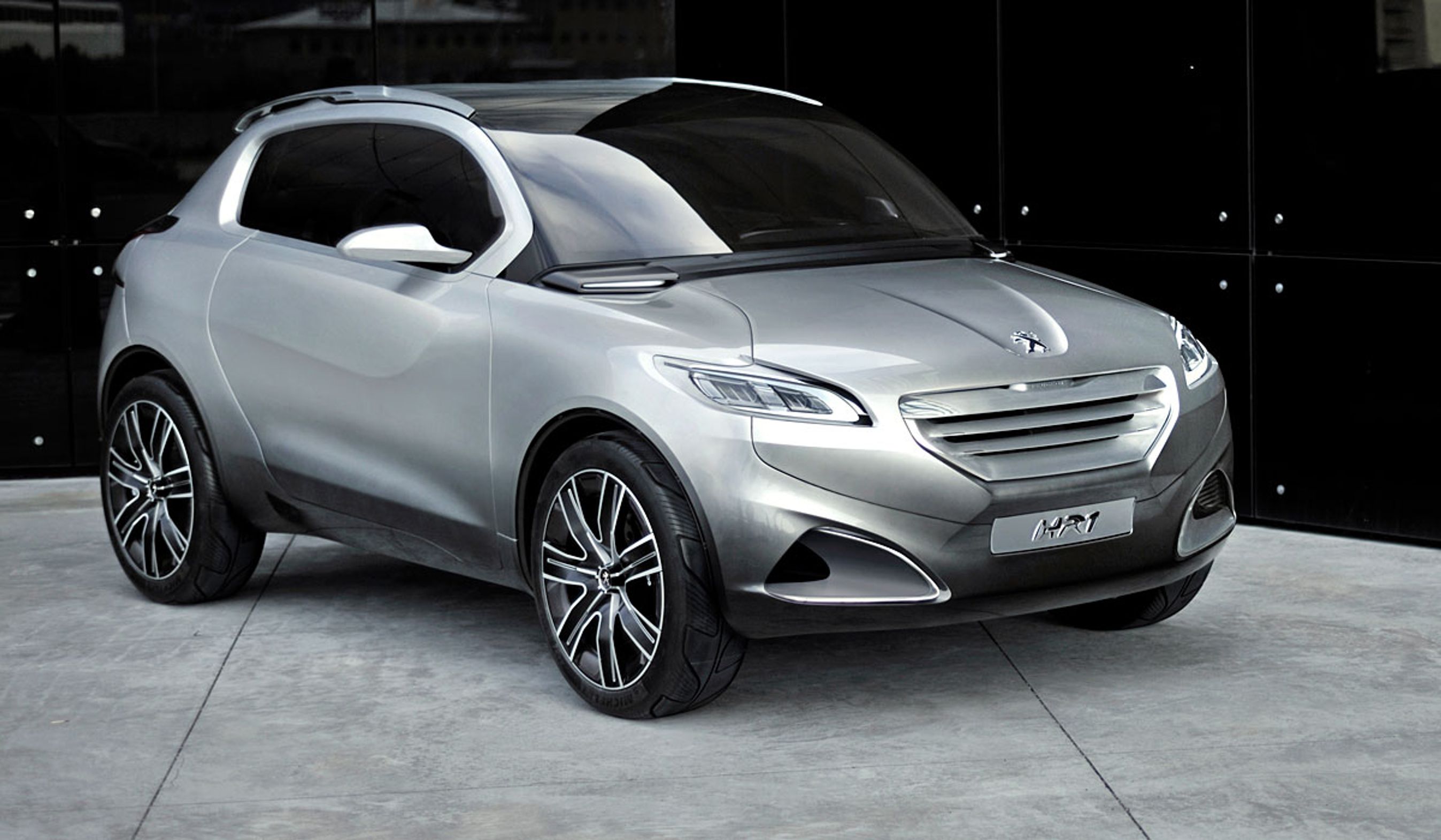 Konceptbilen Peugeot HR1 har designelementer, vi vil se på 207s aflsøer.