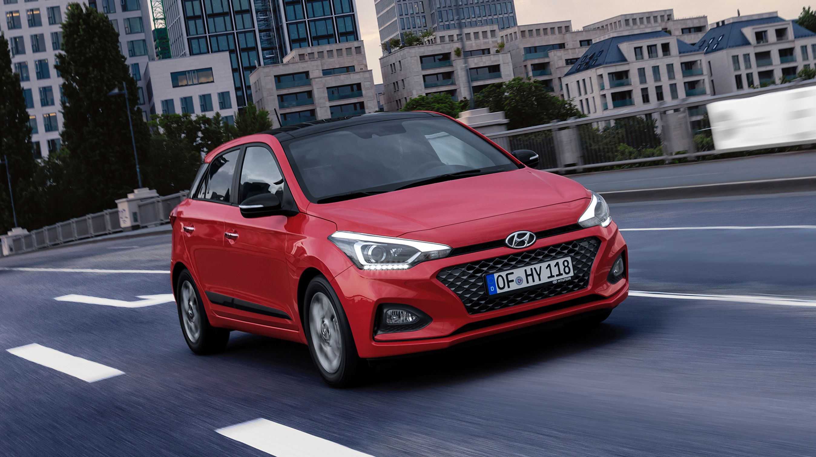 Hyundai i20 forfra