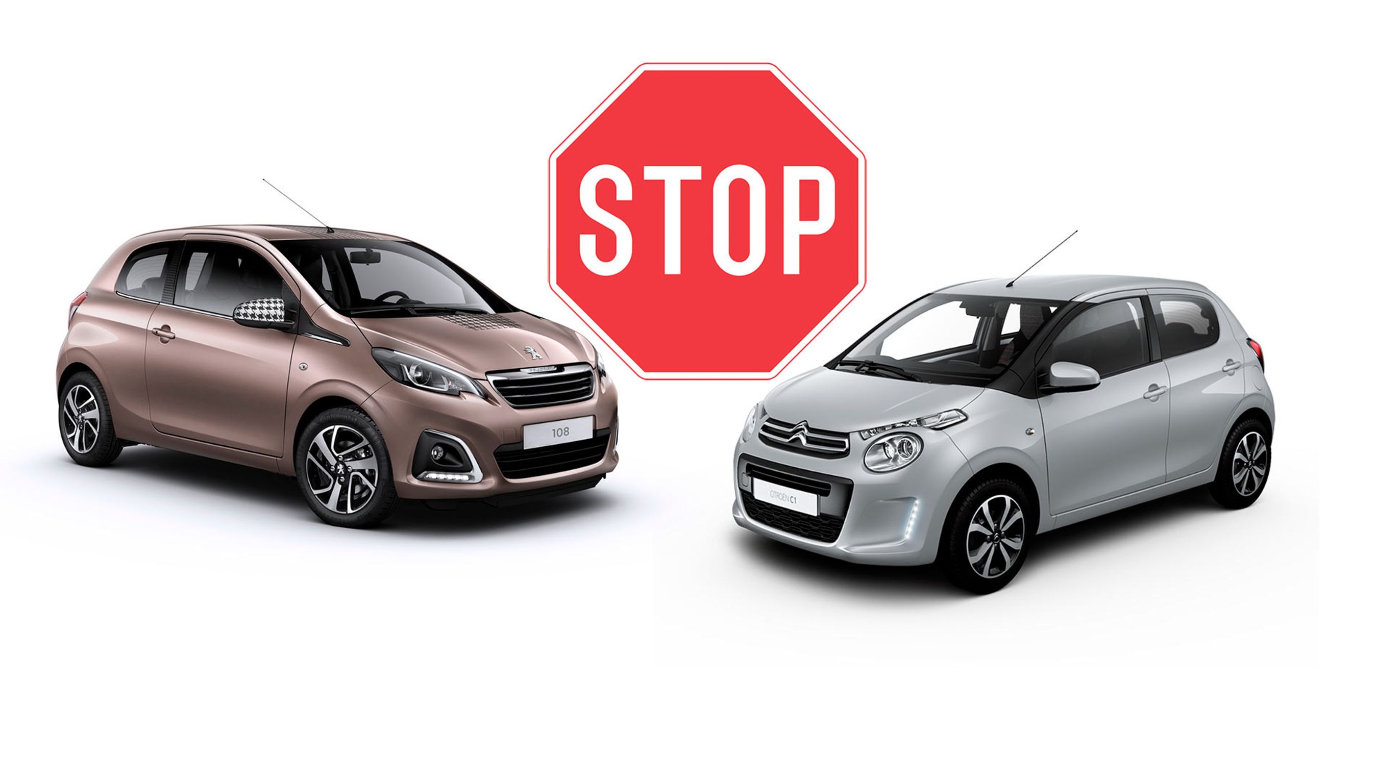 Peugeot 108 og Citroën C1 udgår nu.