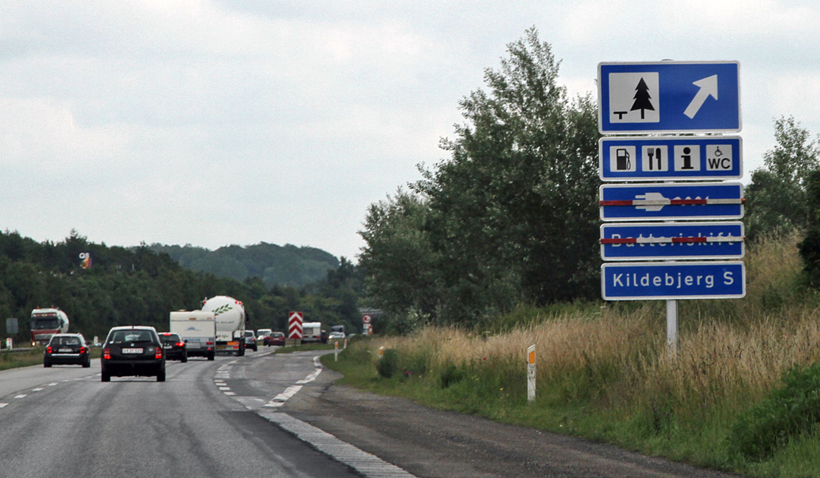 Det er nu muligt for Renault-ejere at skifte batteri på Kildebjerg-rastepladserne på Fyn.