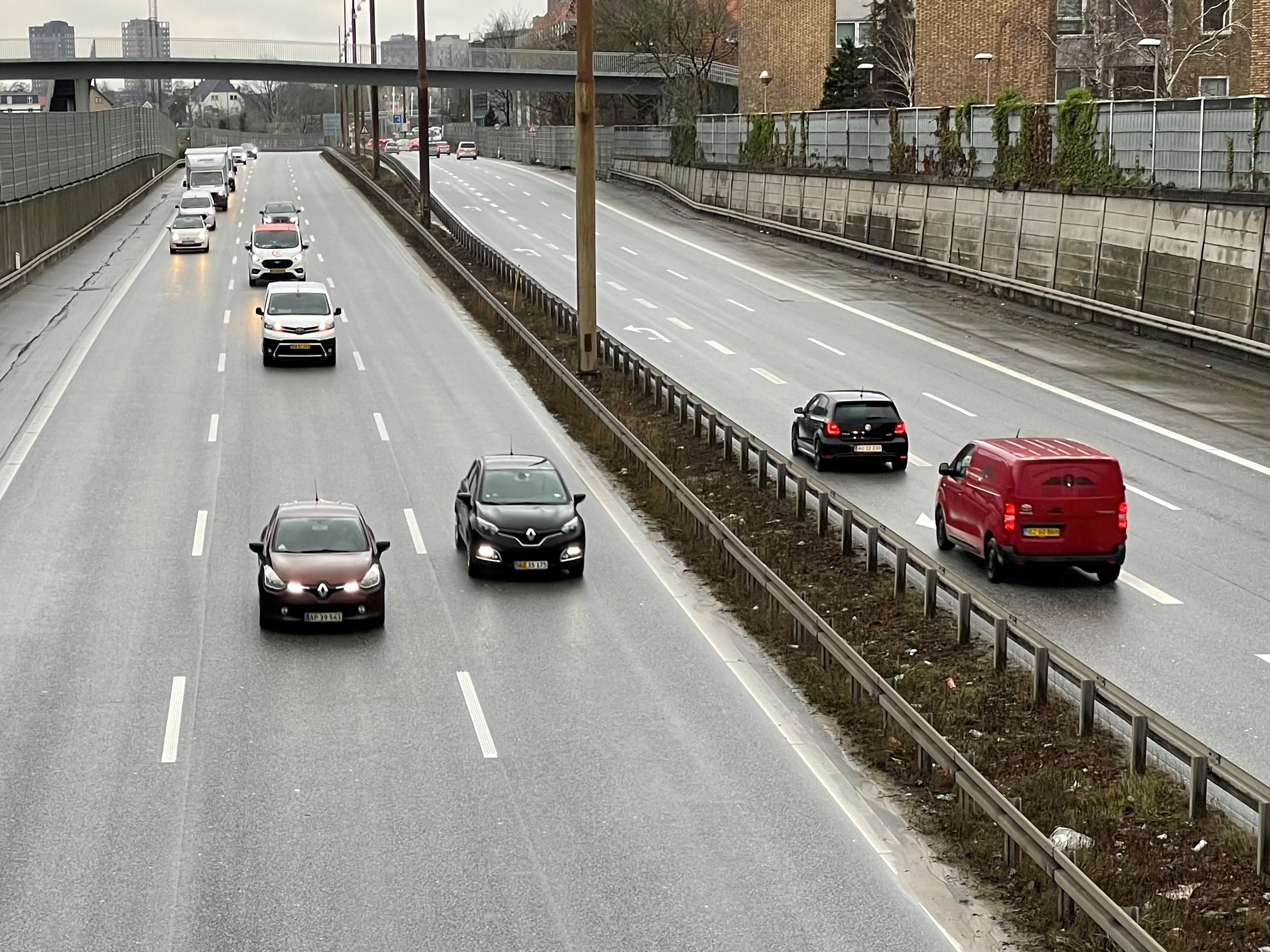 Sammenstød på motorvej