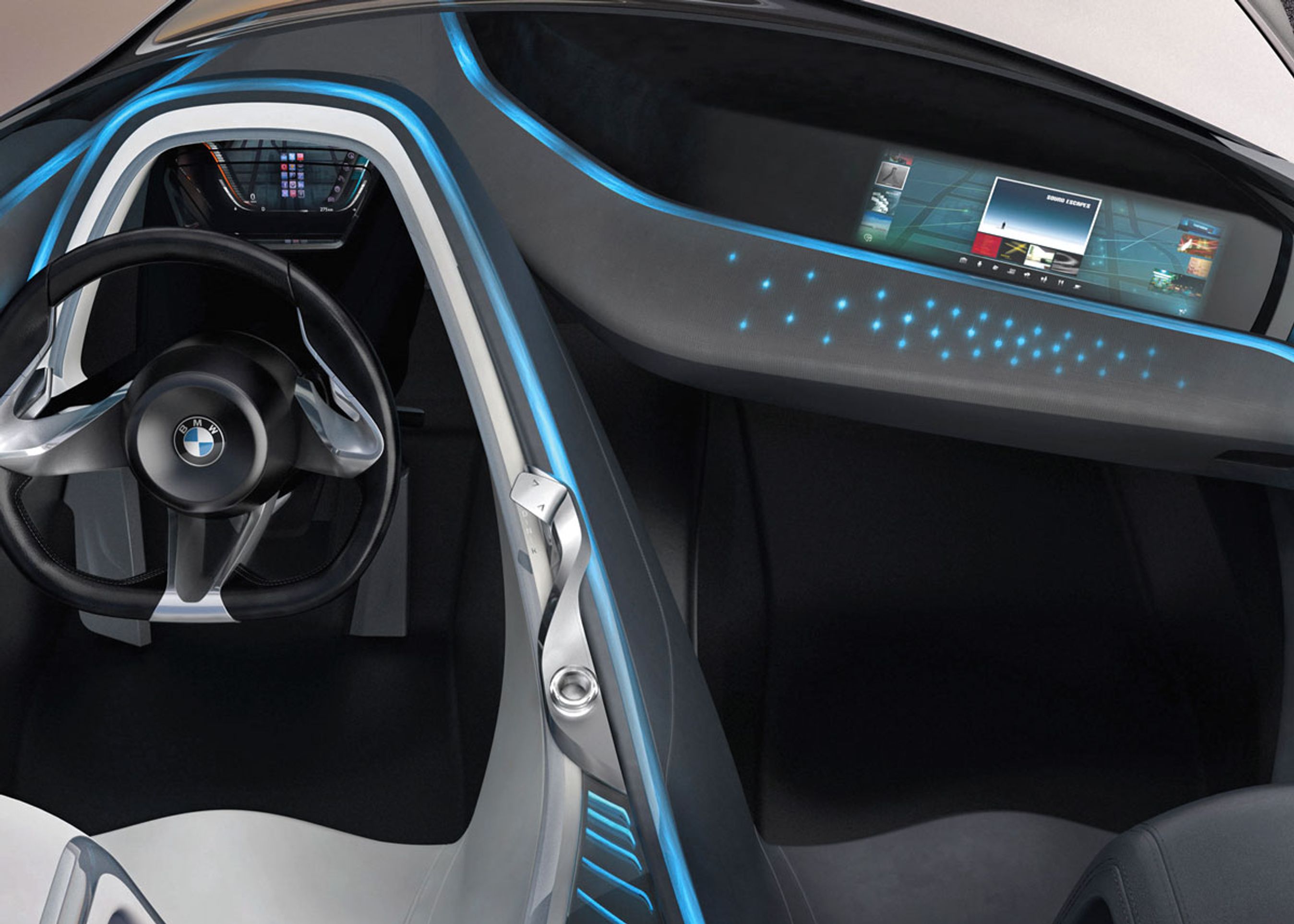 Passageren har et stort instrumenthus og kan modtage og sortere store mængder oplysninger om rejsen. Passageren kan så sortere i dem og sende dem videre til førerens display.