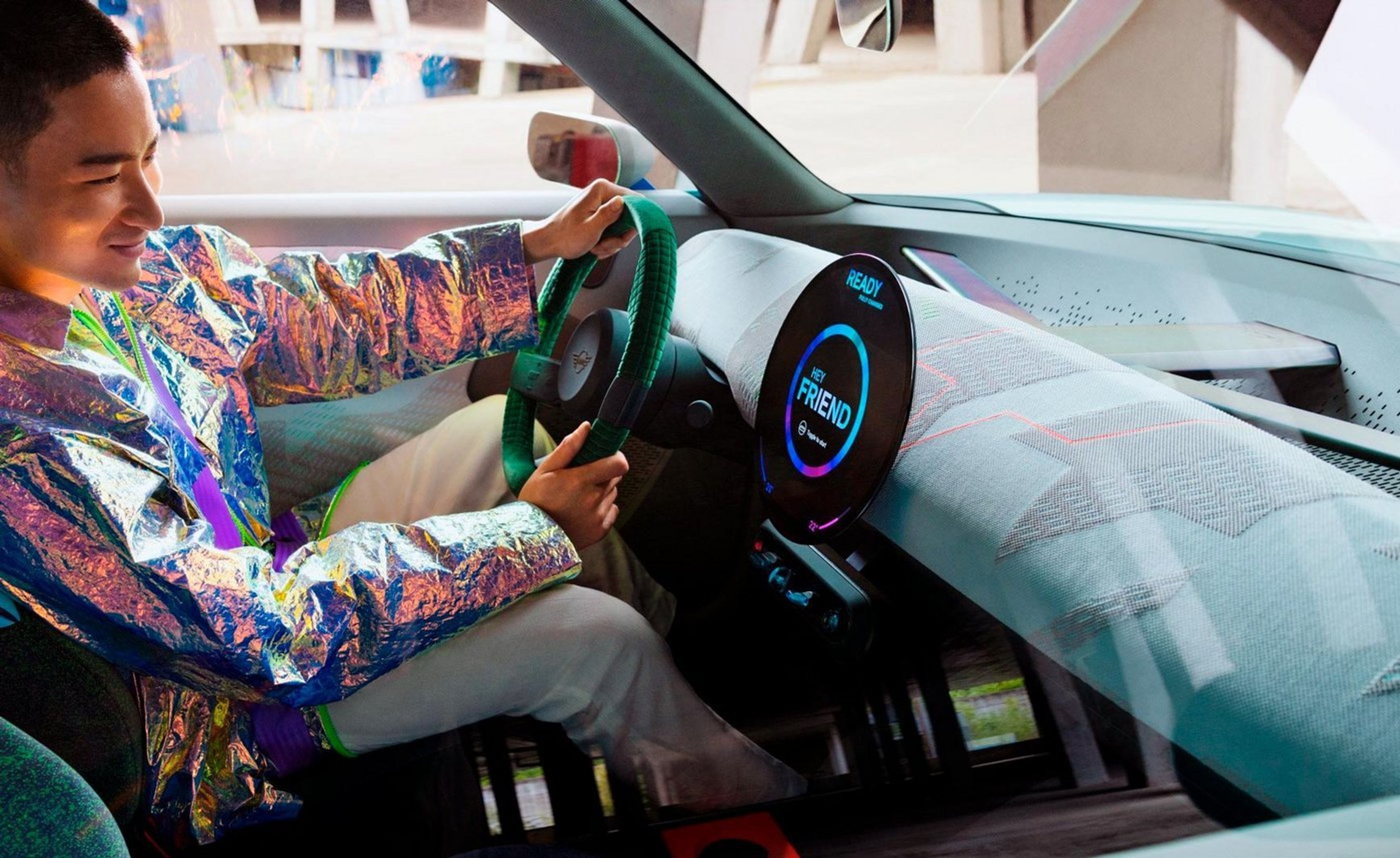 Kabinen er særdeles minimalistisk i konceptbilen, og det bliver næppe meget anderledes i den færdige version.