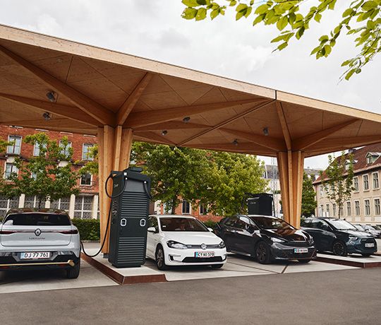 clever ladestation med lynopladning på Frederiksberg