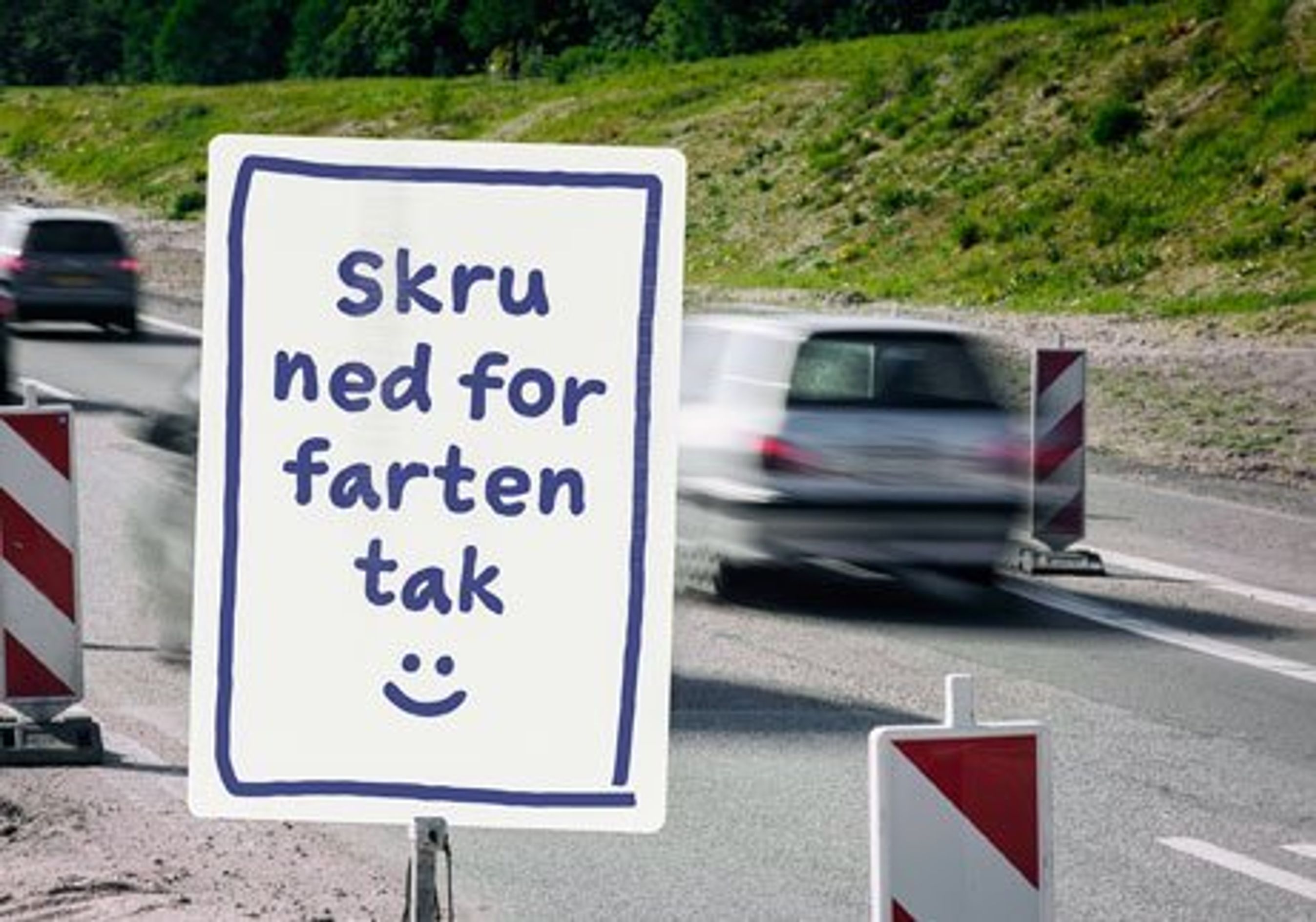 Sænk farten-kampagneskilt
