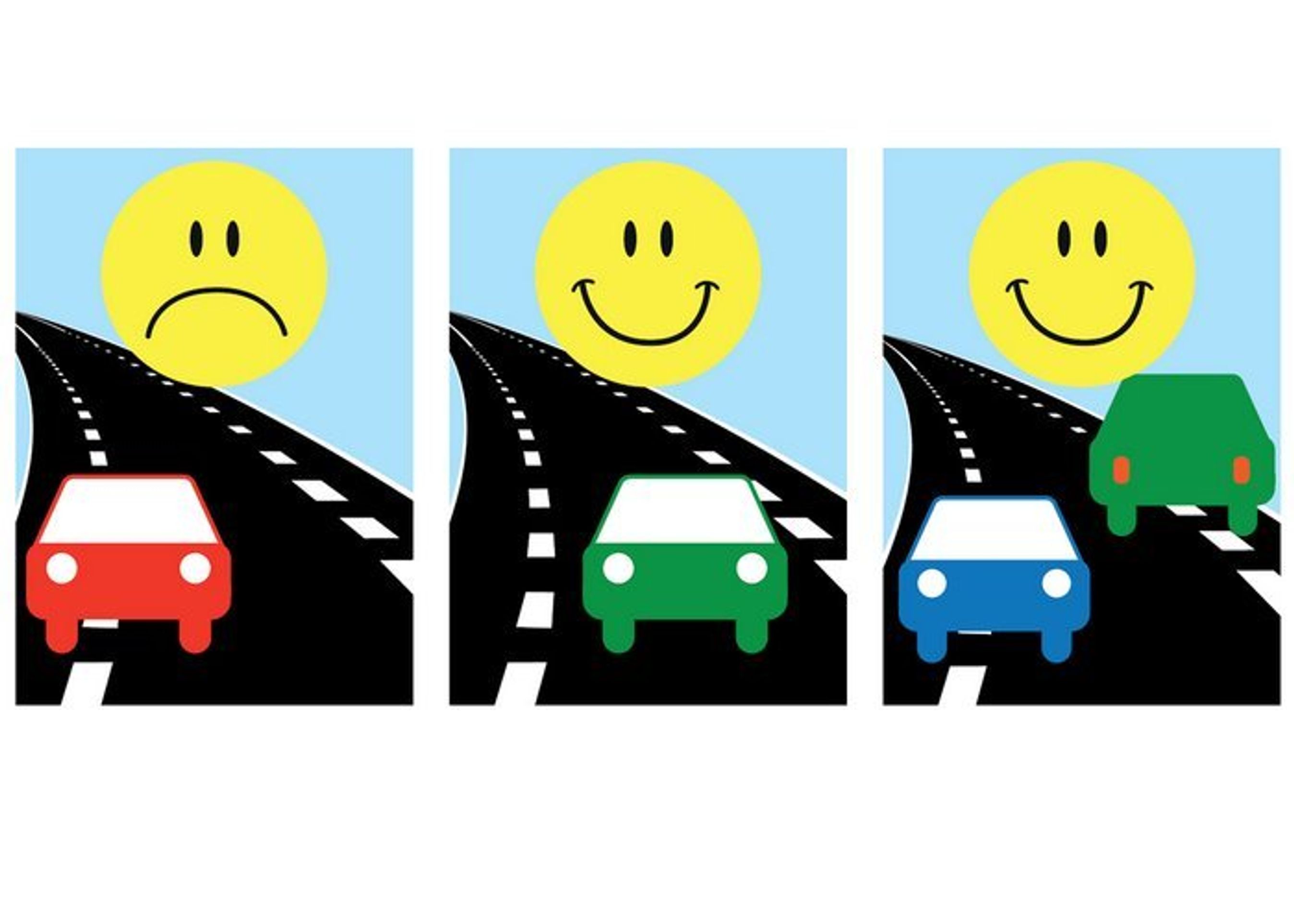 Silkeborg Kommune har lavet denne forklaring til kørsel på 2 minus 1-veje. Mange af de "nye" veje har ingen forklaring.