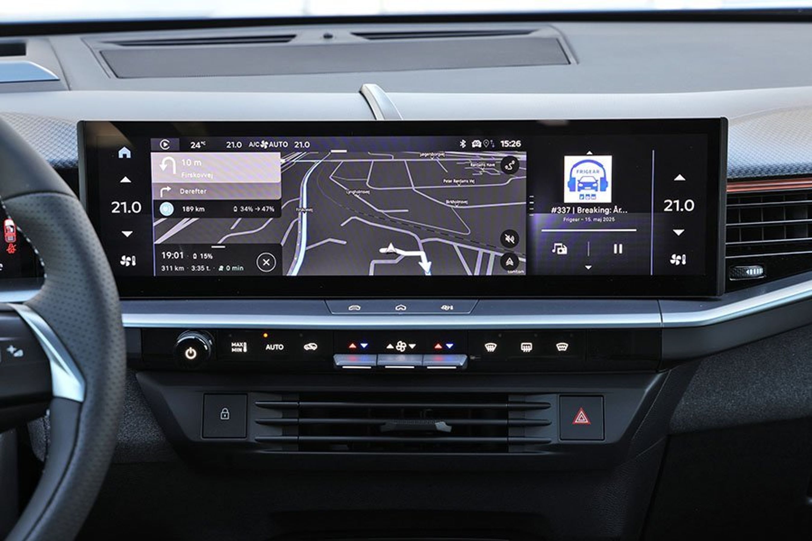 Stor skærm i en Opel Grandland