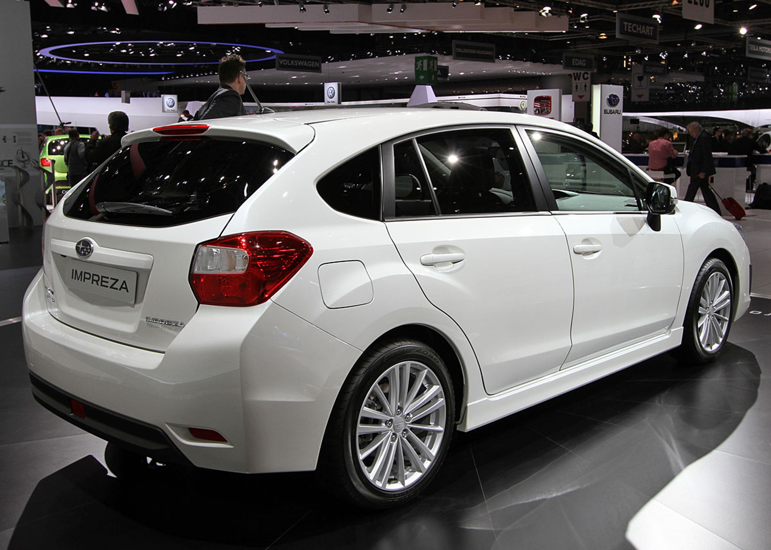 Impreza som femdørs er en ren europæisk model.
