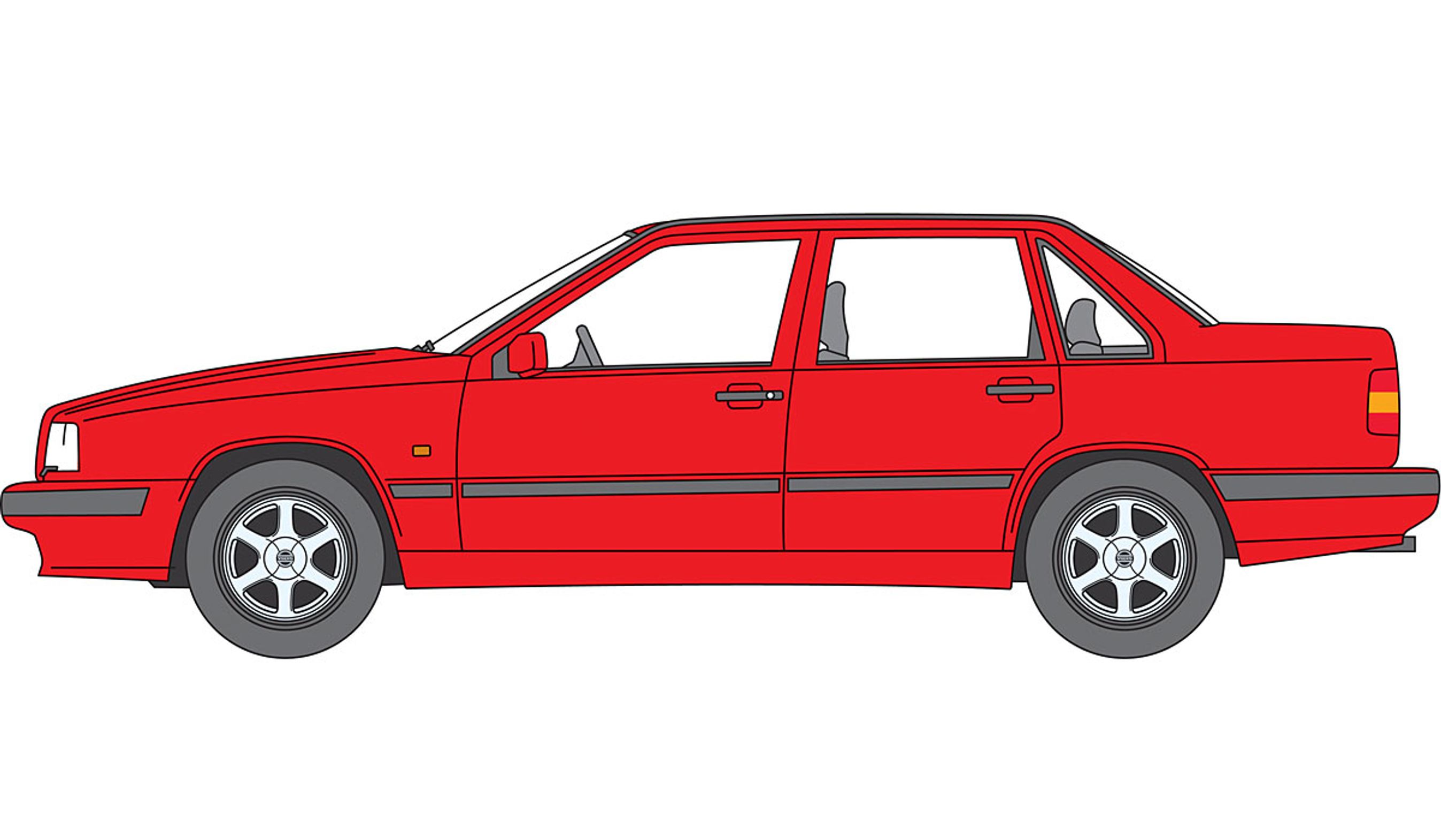 Volvo 850 var i 1991 første model med den femcylindrede motor.