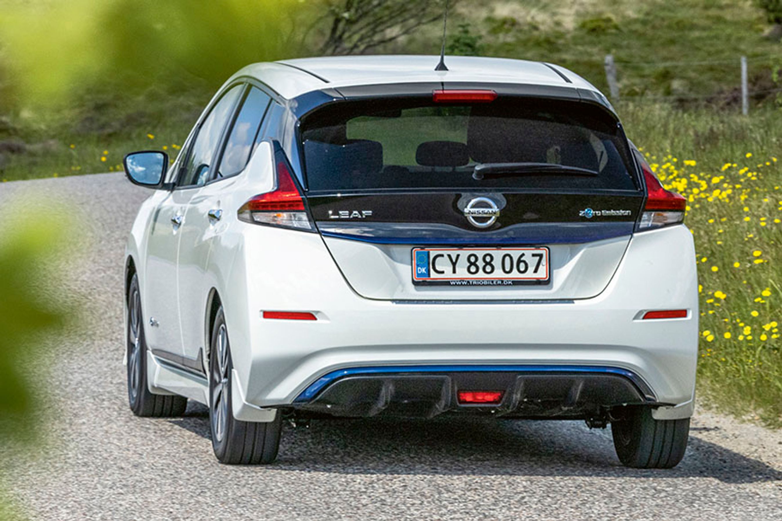 Nissan Leaf set bagfra