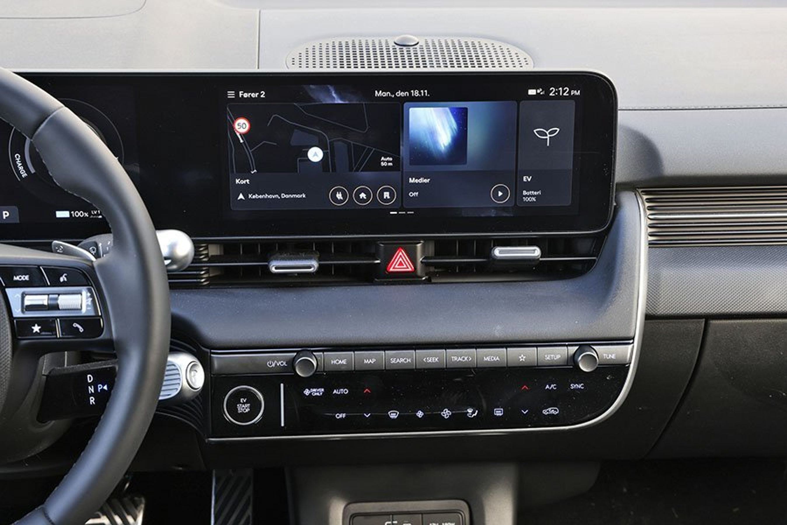 Stor skærm i en Hyundai Ioniq 5