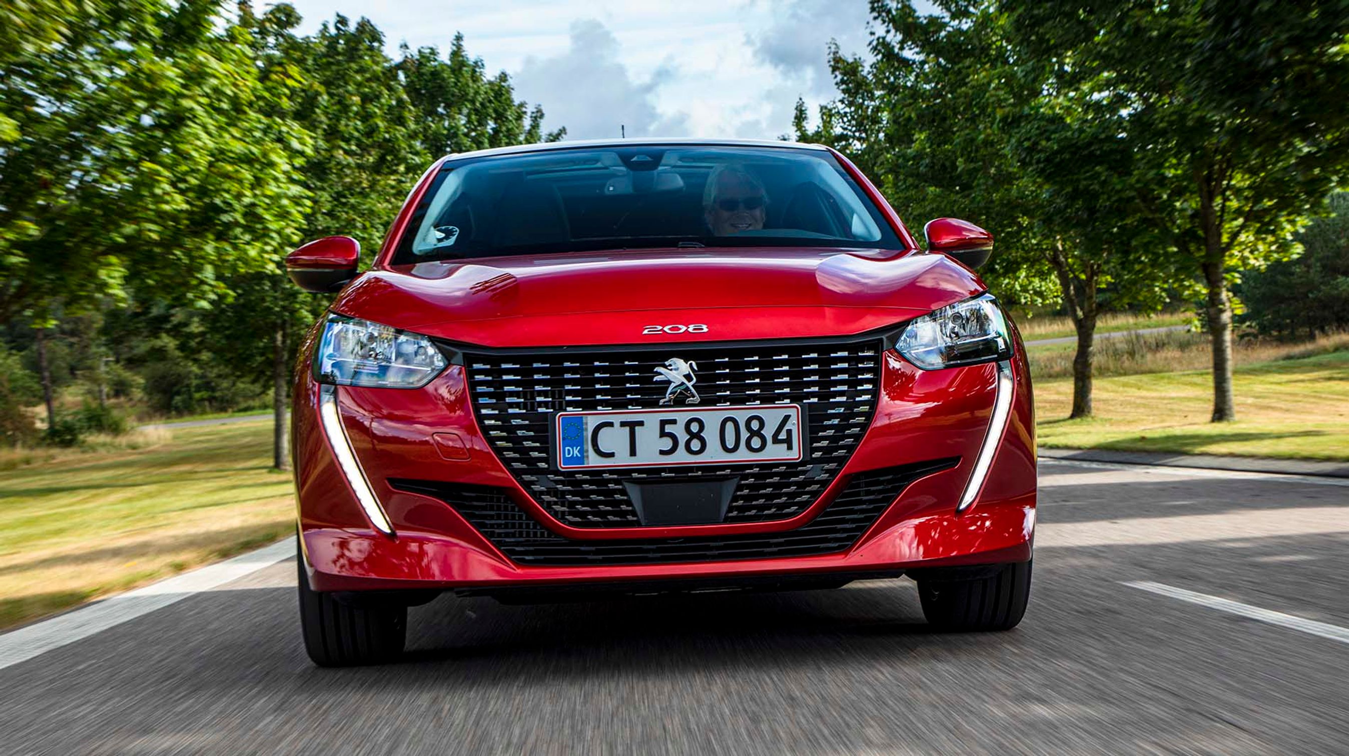 Fronten er flot og giver bilen et frembrusende udtryk. De lodrette LED-kørelys er standard.