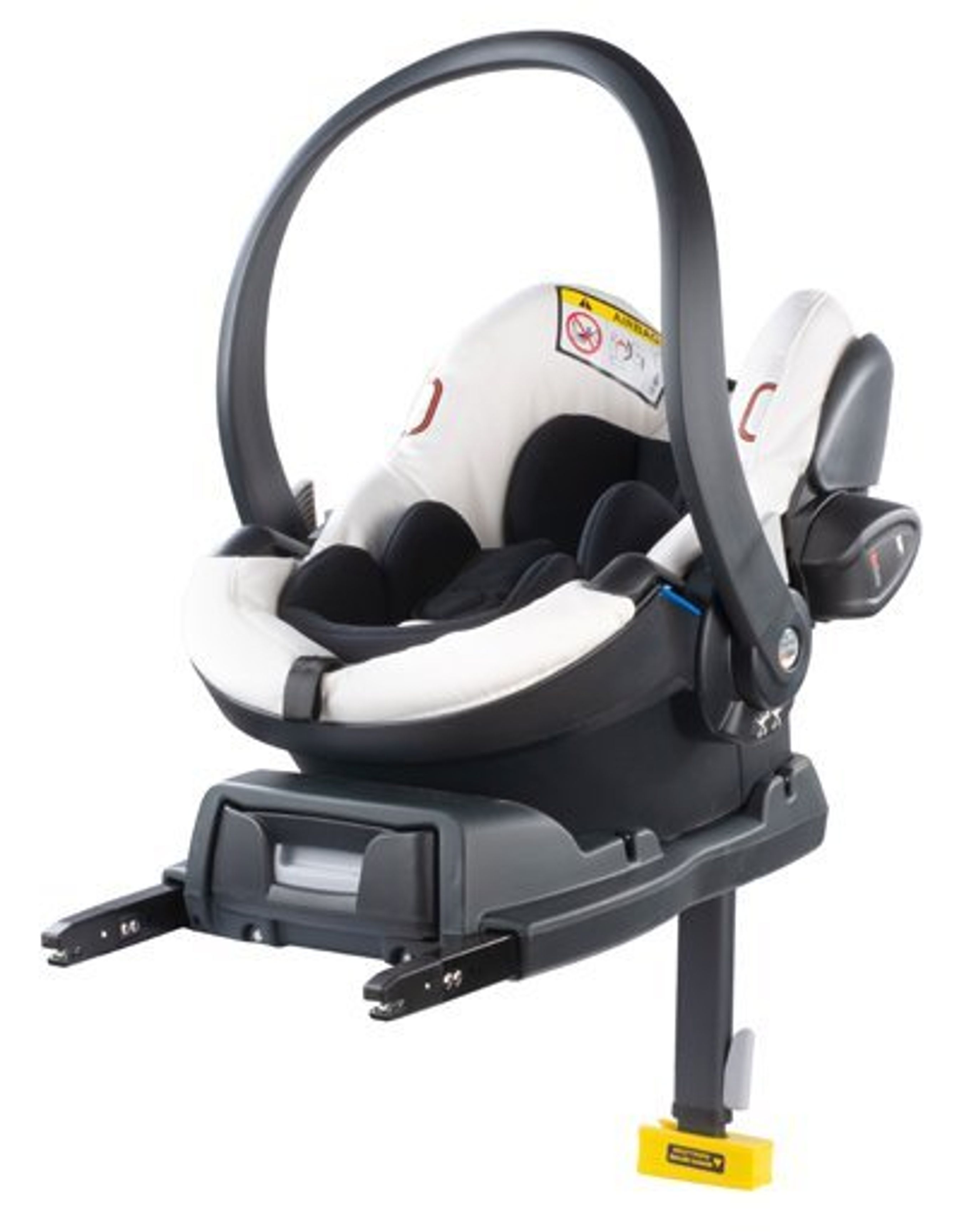 Billede af den testede autostol. 