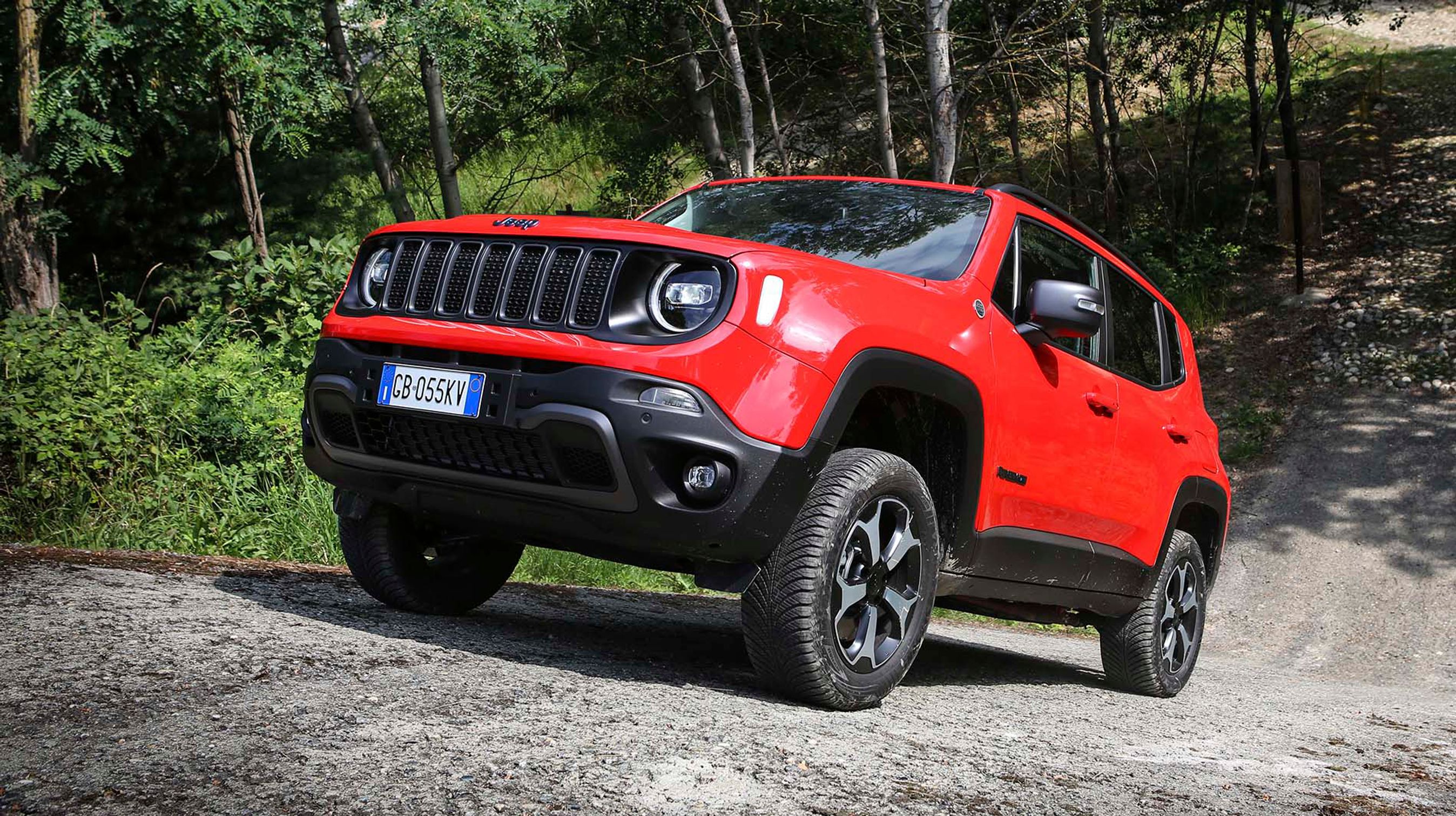 Jeep Renegade gør sig også godt i terrænet.