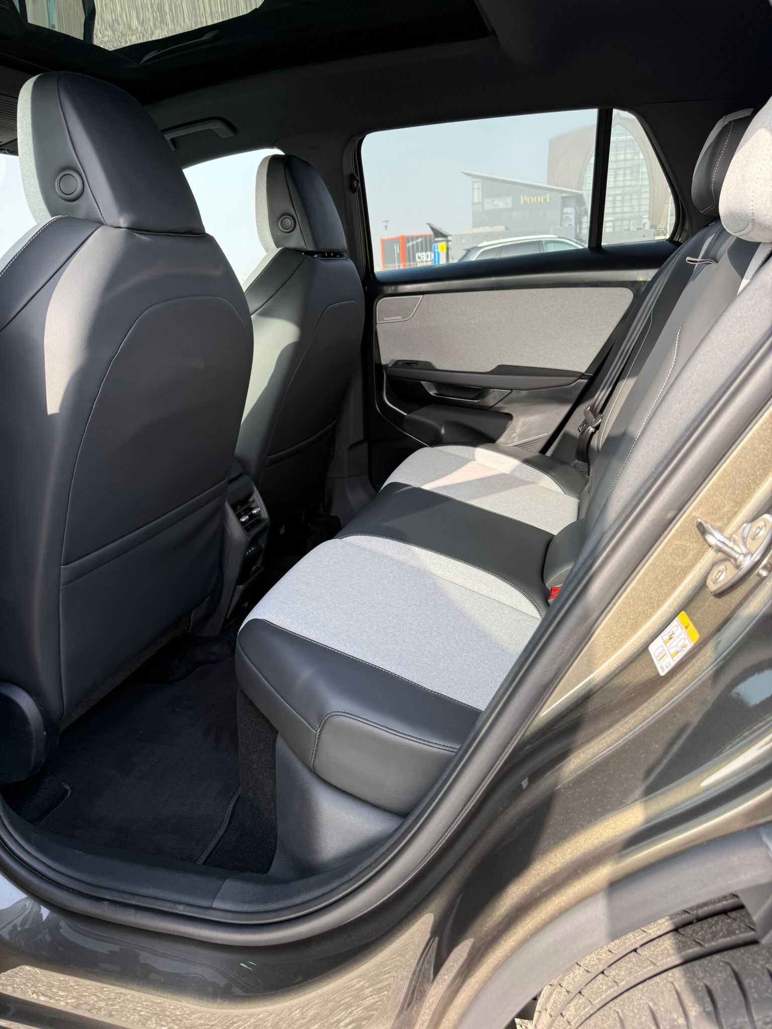 Bagsæde i en VW ID. Cross