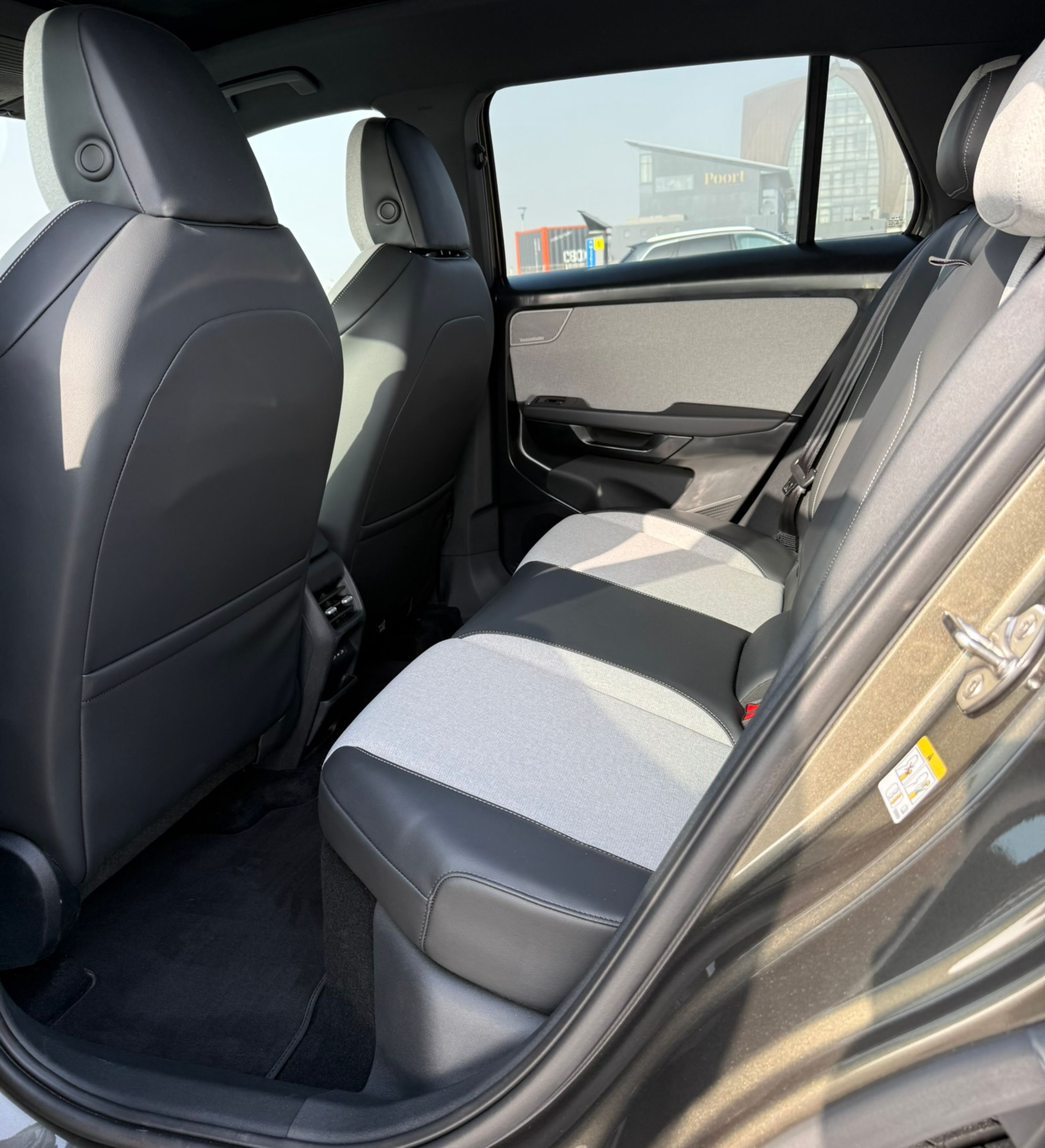 Bagsæde i en VW ID. Cross