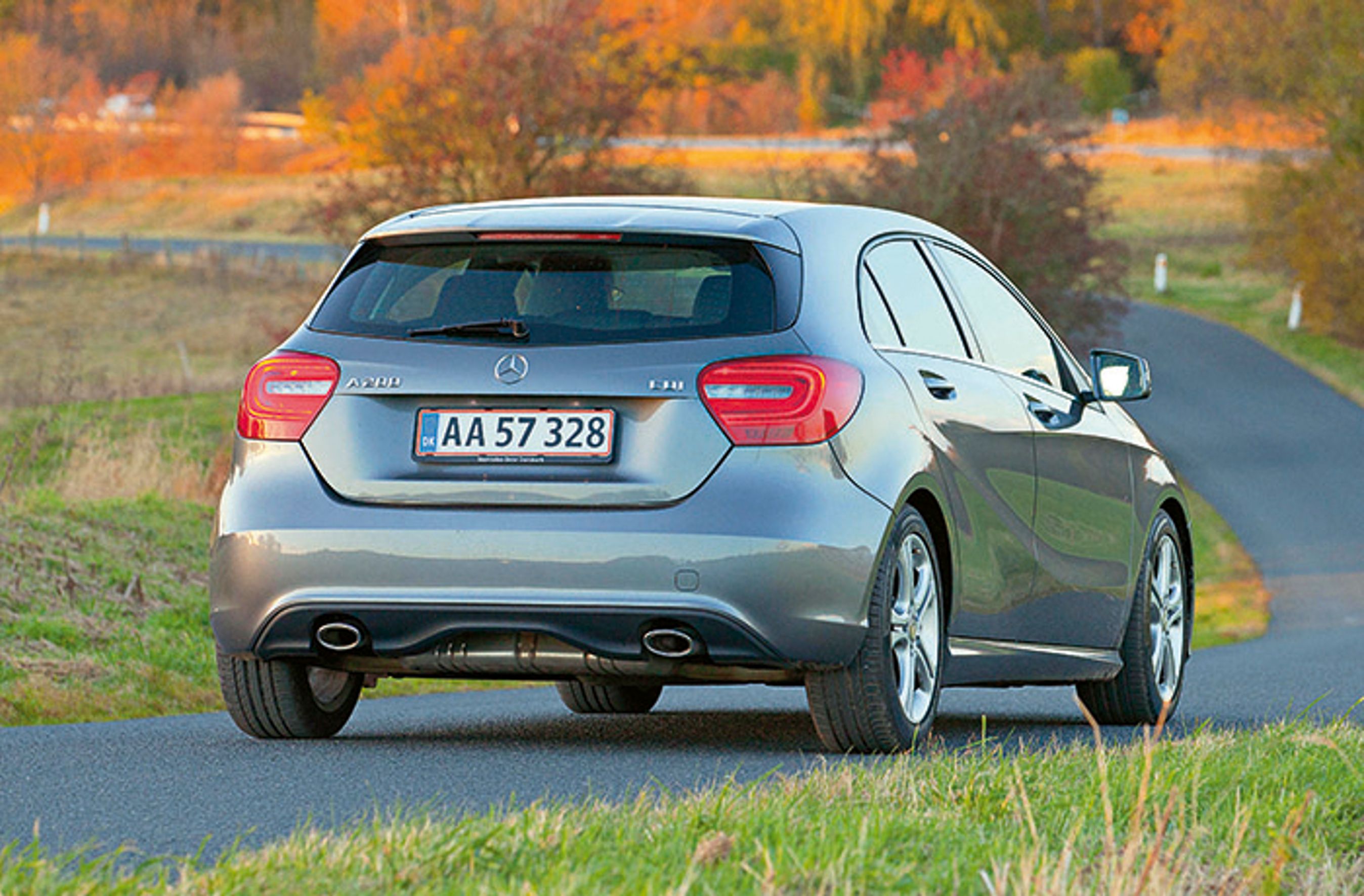 Mercedes A-klasse set bagfra