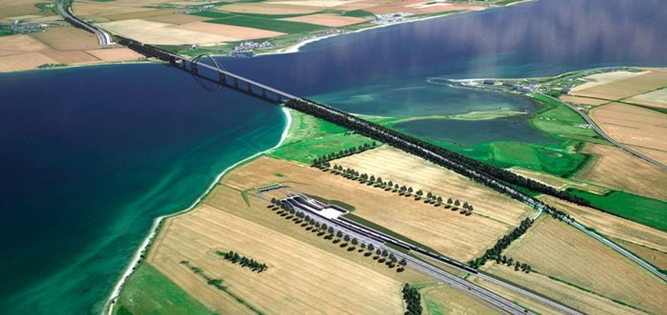 Den nye tunnel får plads til firesporet motorvej og tosporet jernbane.