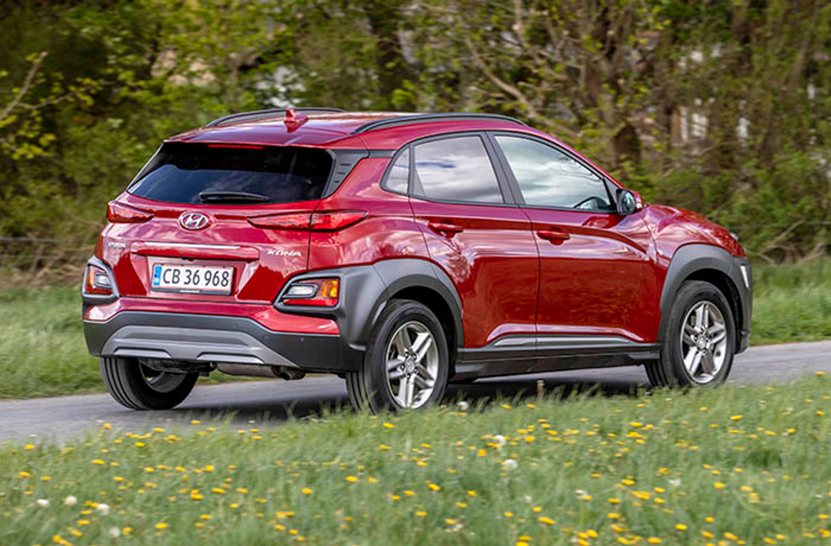 Hyundai Kona diesel set bagfra