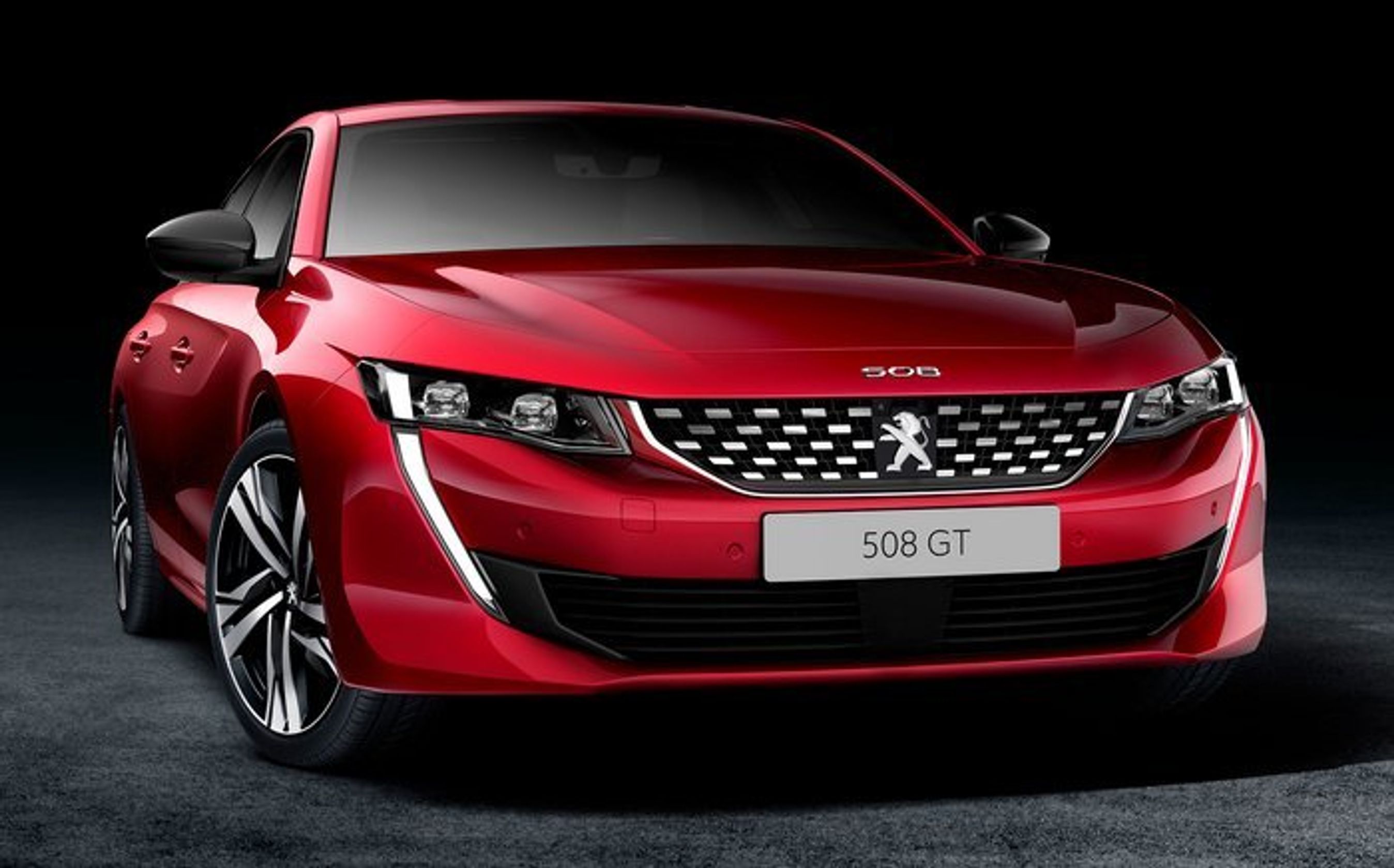 Fronten på Peugeot 508.