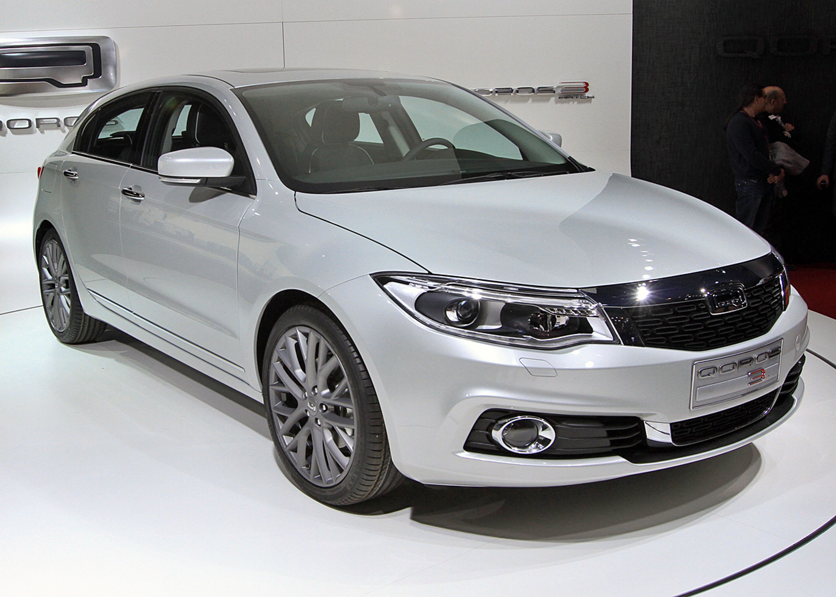 Qoros' anden produktionsmodel er denne 3 Hatch, der er lidt større end VW Golf.