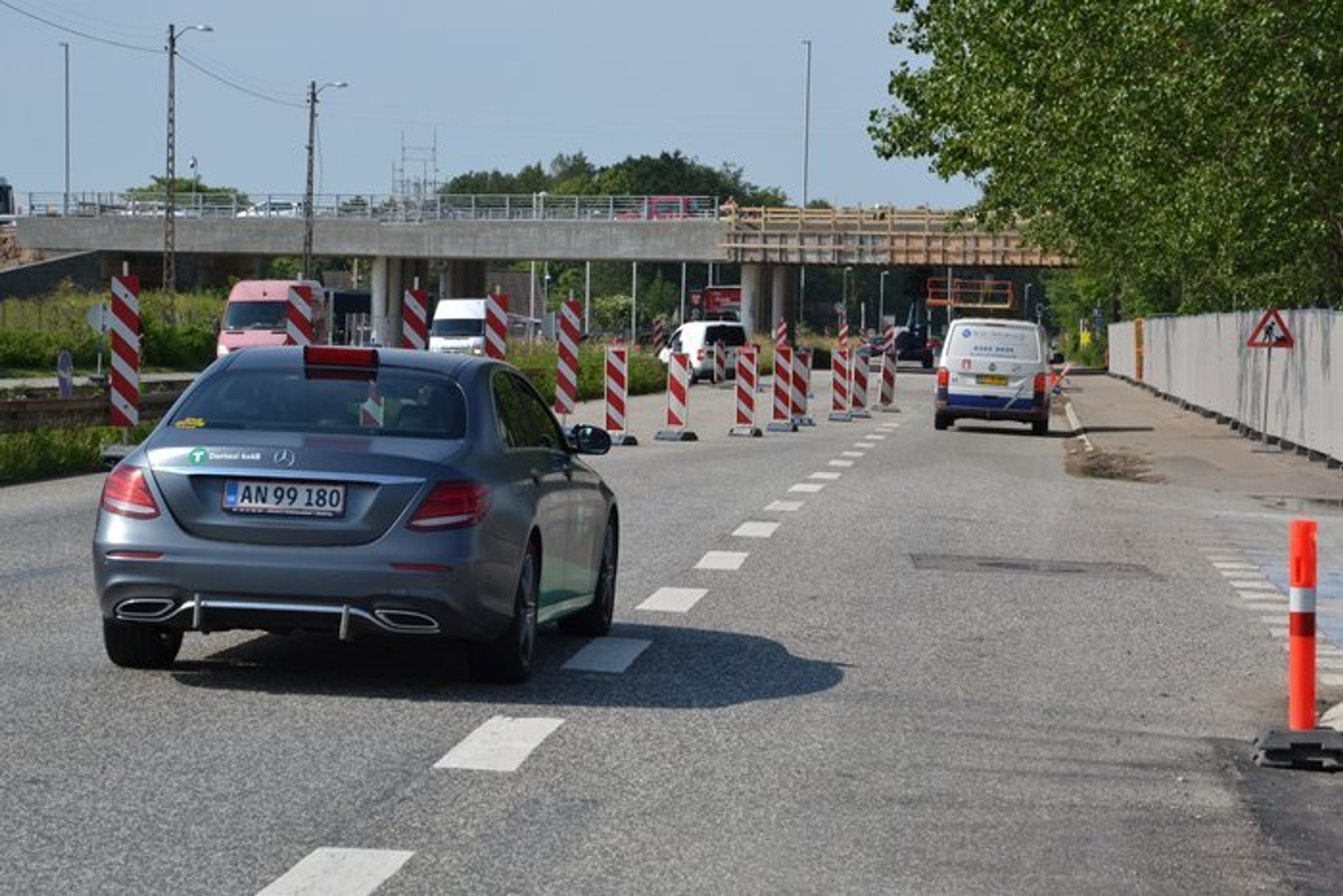 Forkerte striber ved vejarbejde i Rødovre